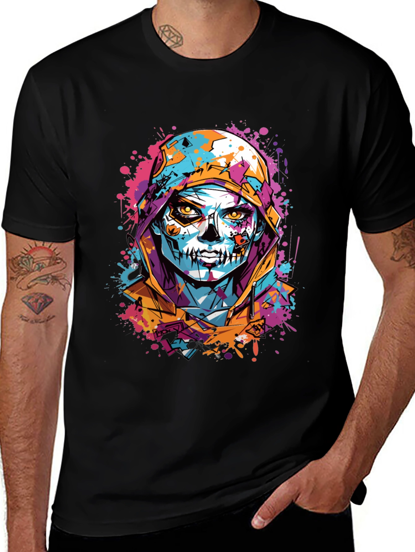 Variant 8 of Skull Art Print T-Shirt - Unique Graphic Tee