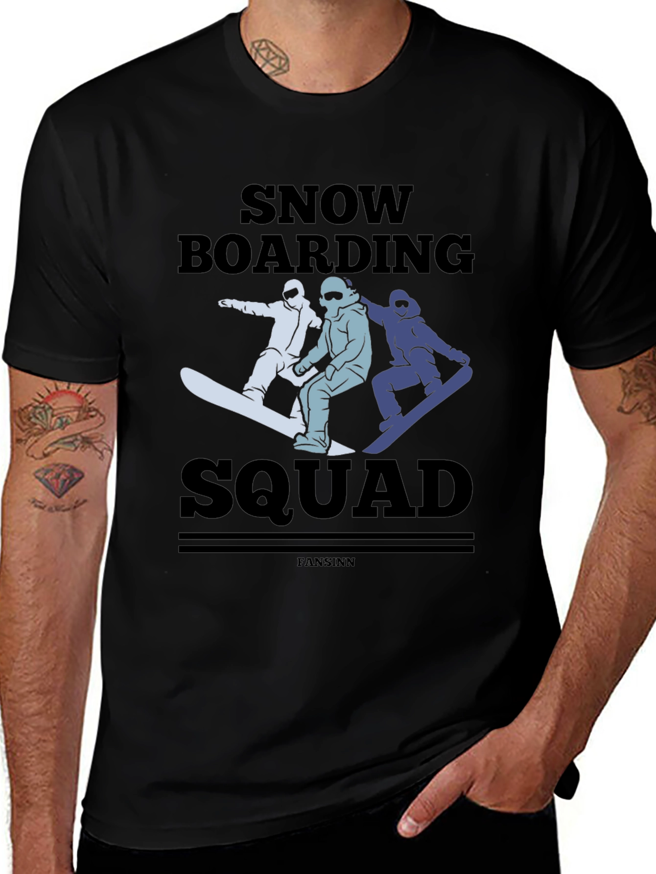 Variant 11 of Snowboarding Squad Graphic Tee - Cool Winter Sports T-Shirt