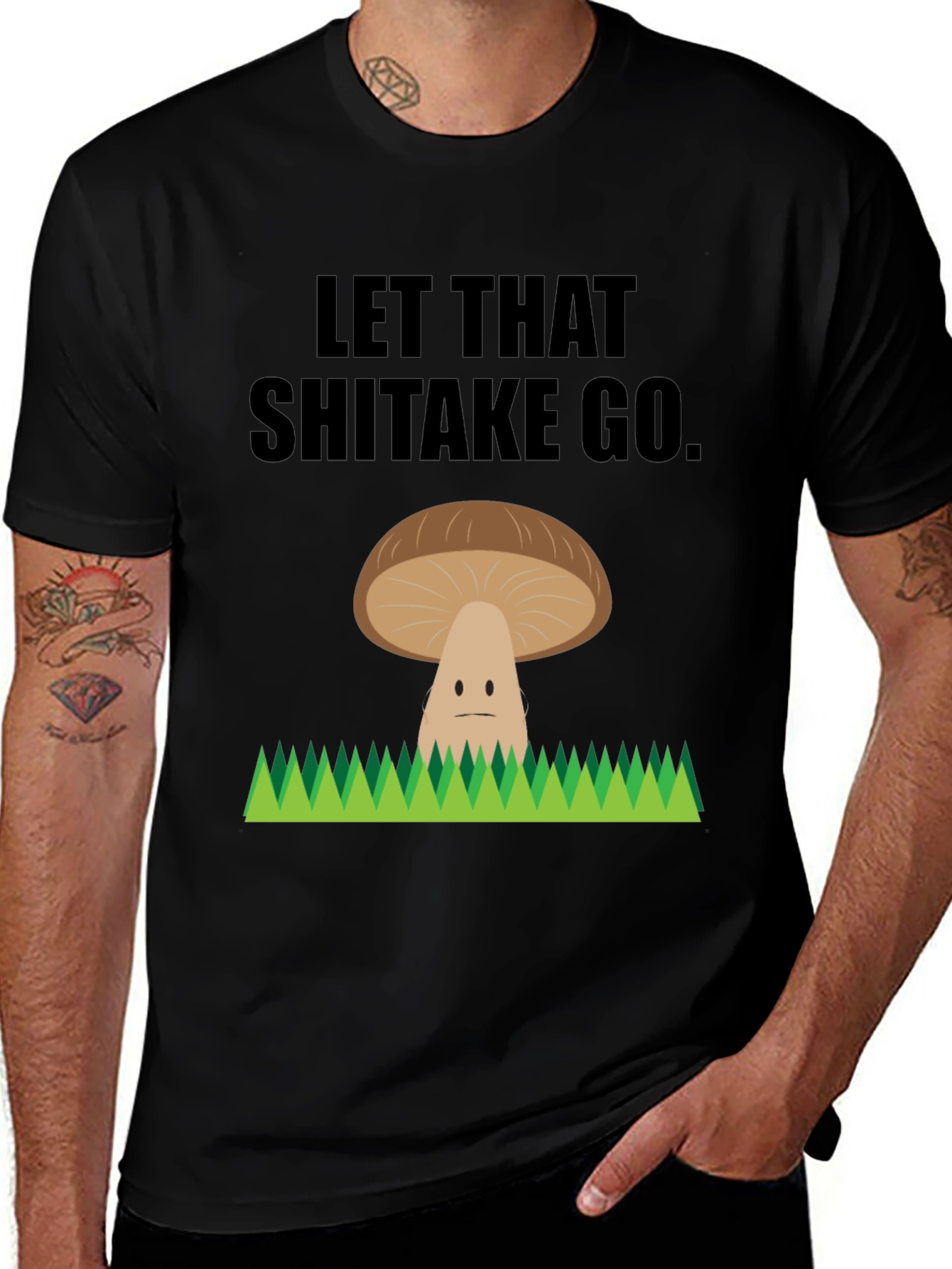 Variant 8 of Funny Shiitake Mushroom Graphic Tee
