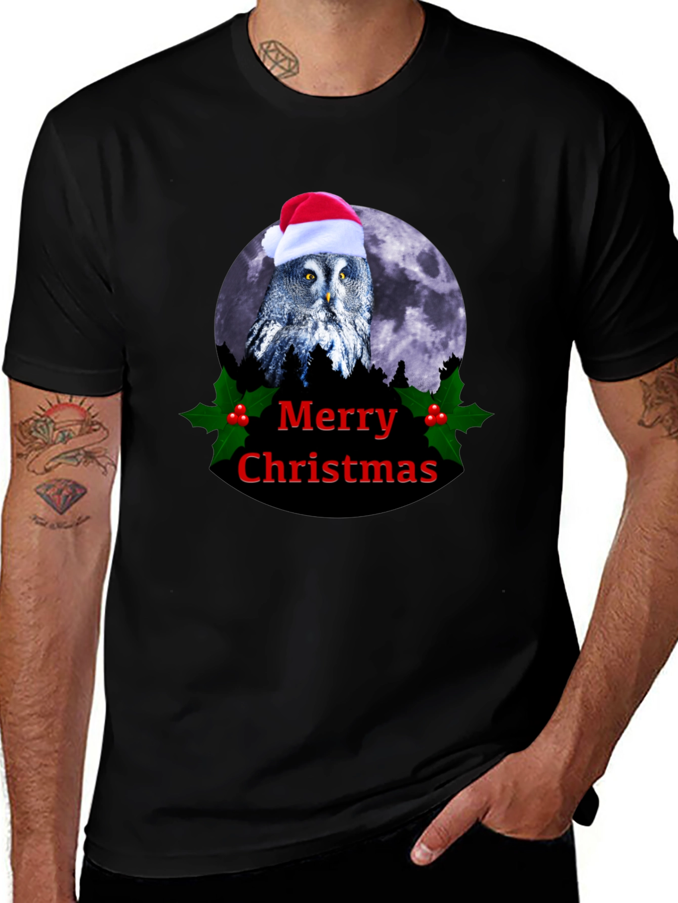 Variant 27 of Christmas Owl T-Shirt