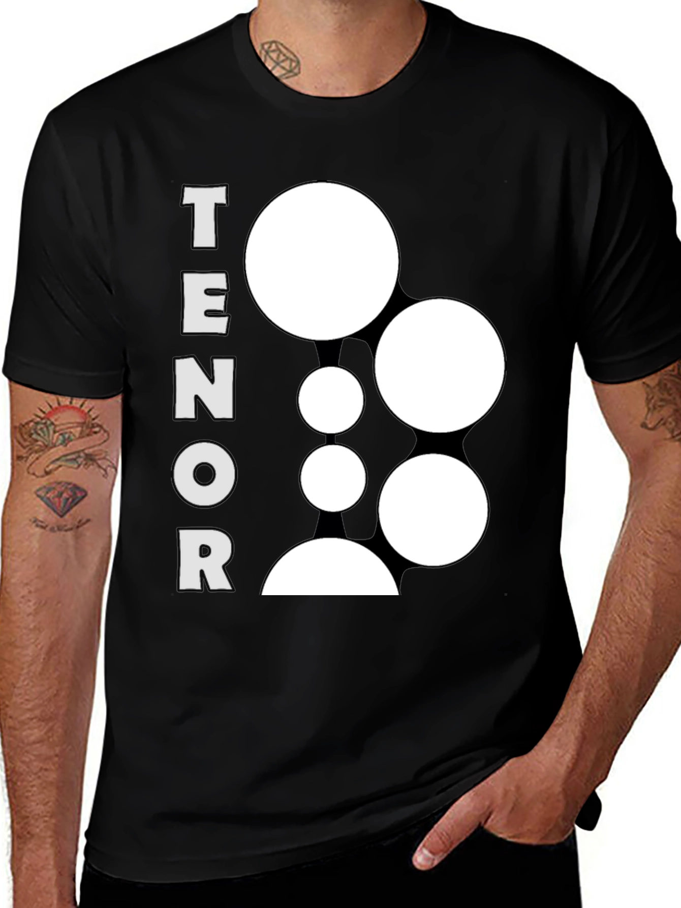 Tenor Singer Graphic Tee - Black