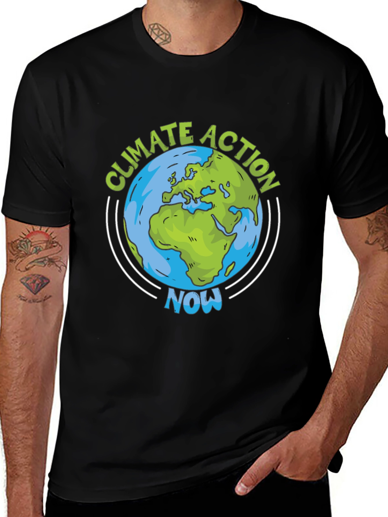 Variant 29 of Climate Action Now Earth Graphic Tee