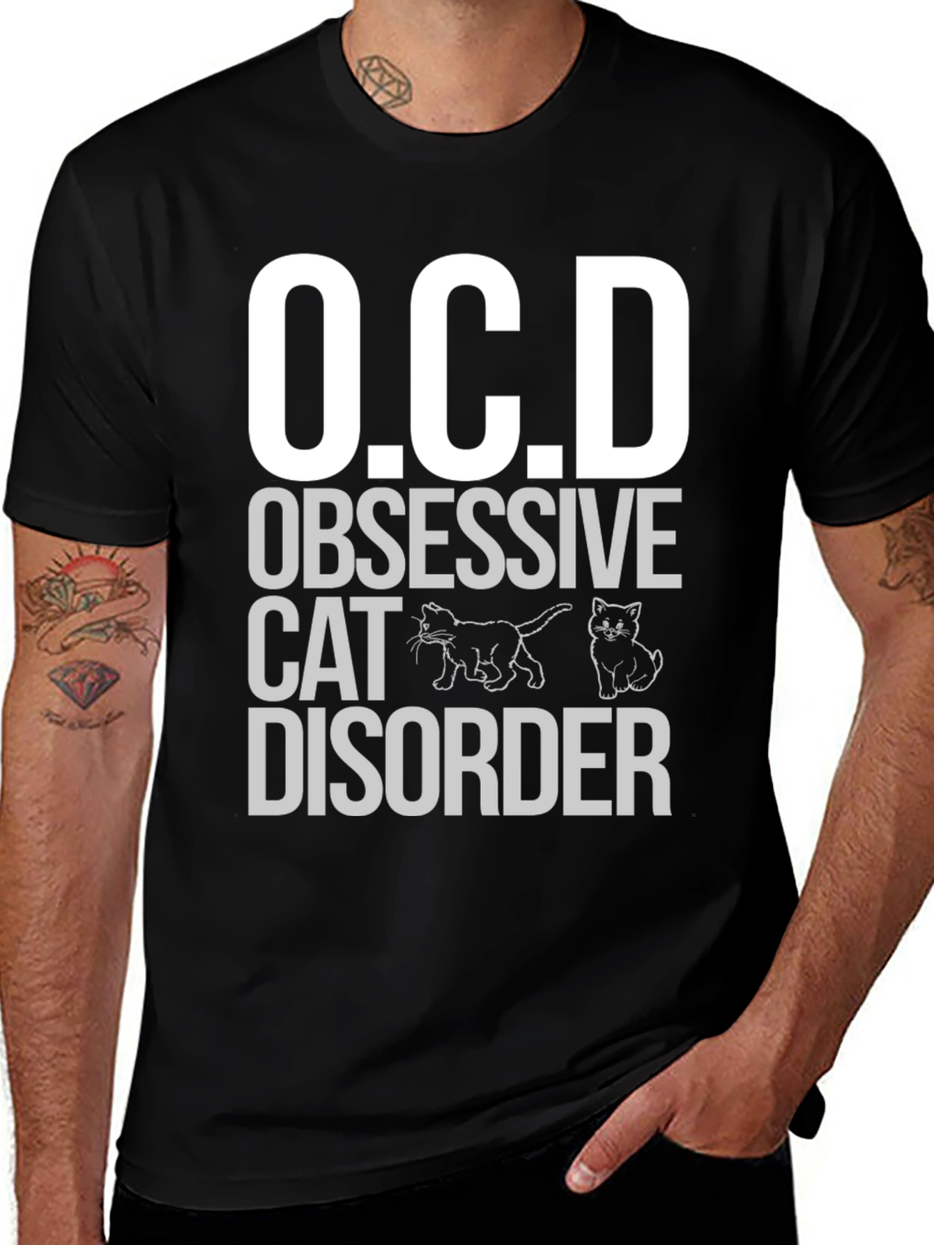 Variant 25 of Obsessive Cat Disorder T-Shirt - Funny Cat Lover Tee