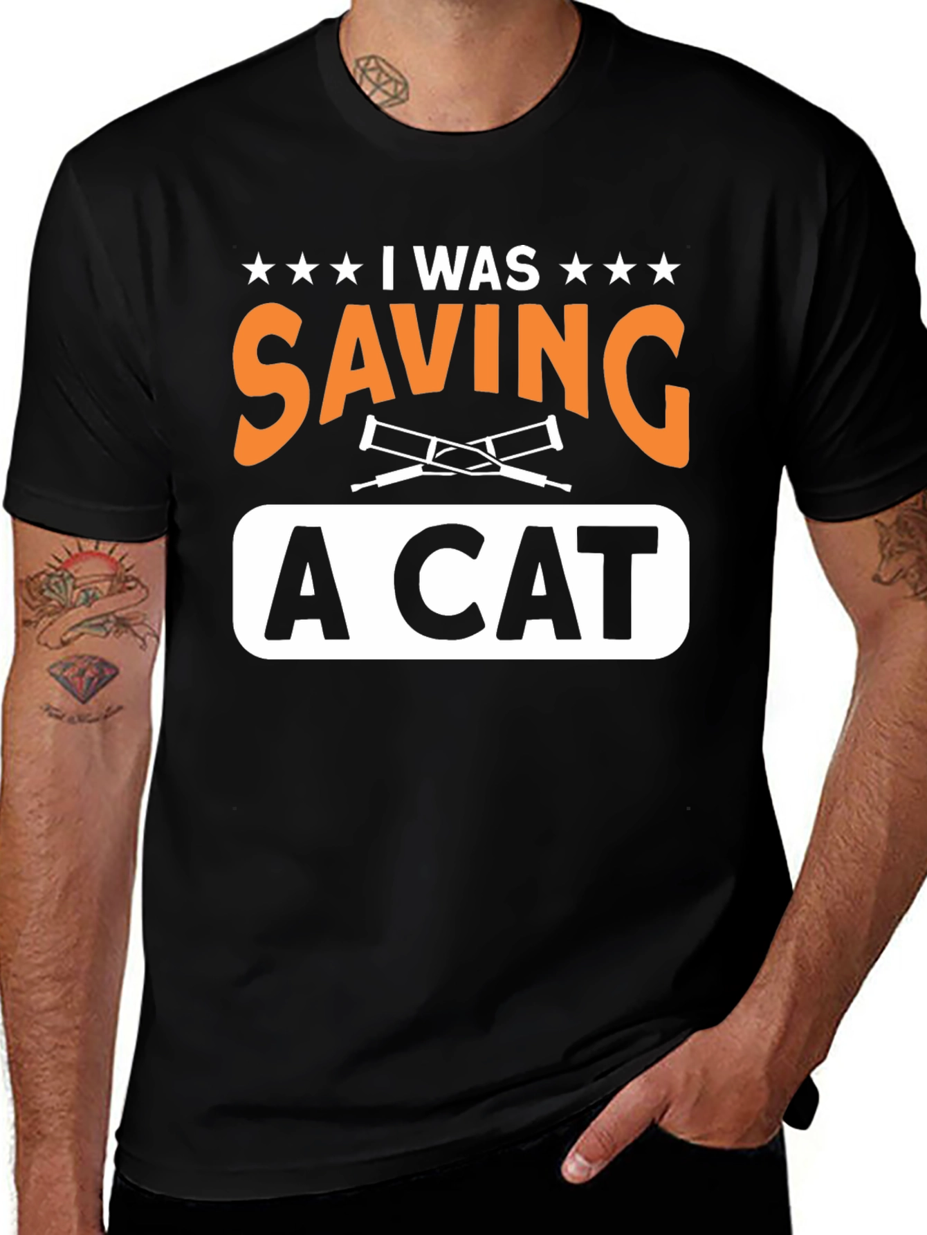 Variant 5 of I Was Saving A Cat T-Shirt