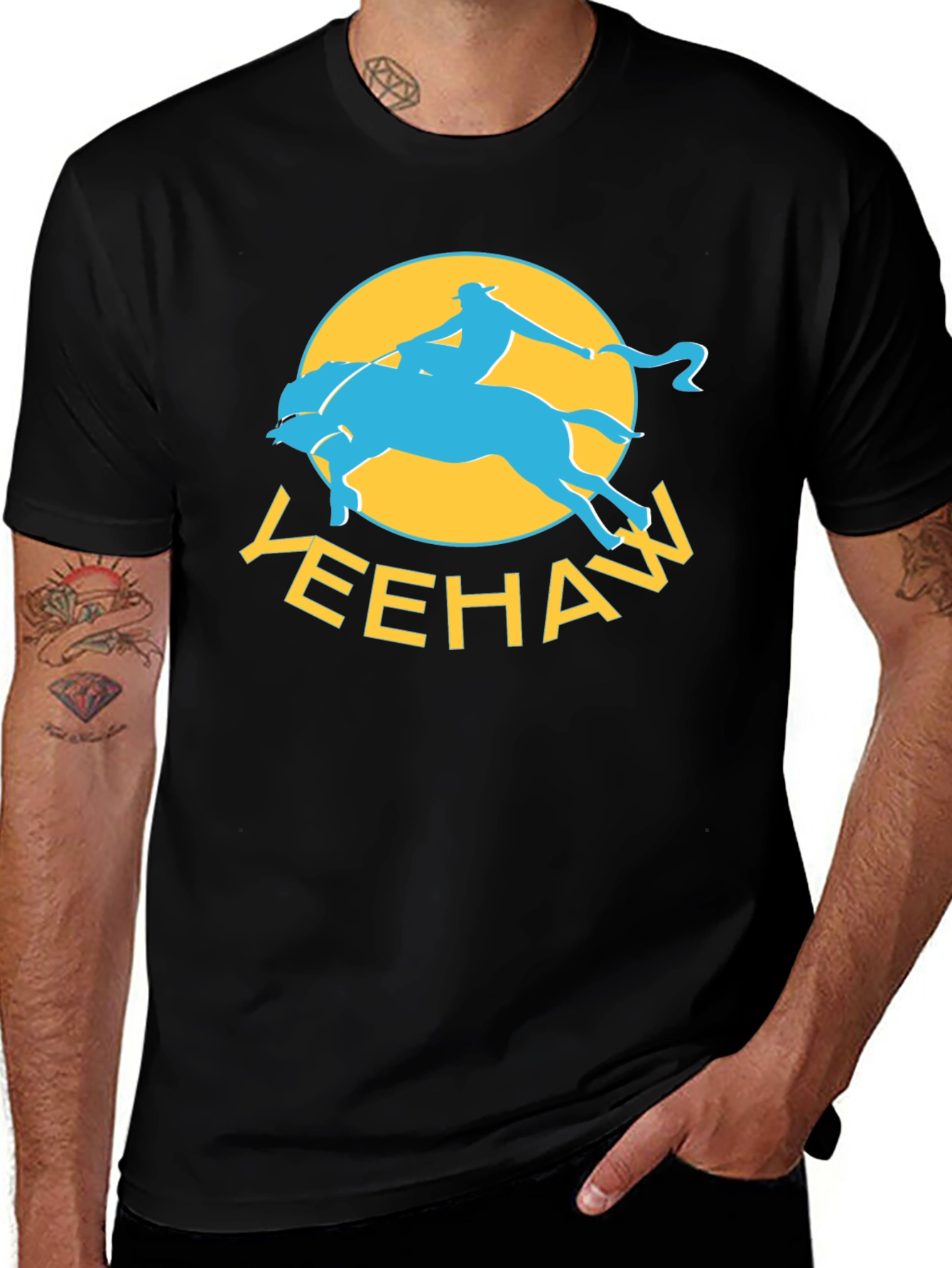 Variant 15 of Yeehaw Cowboy Graphic T-Shirt