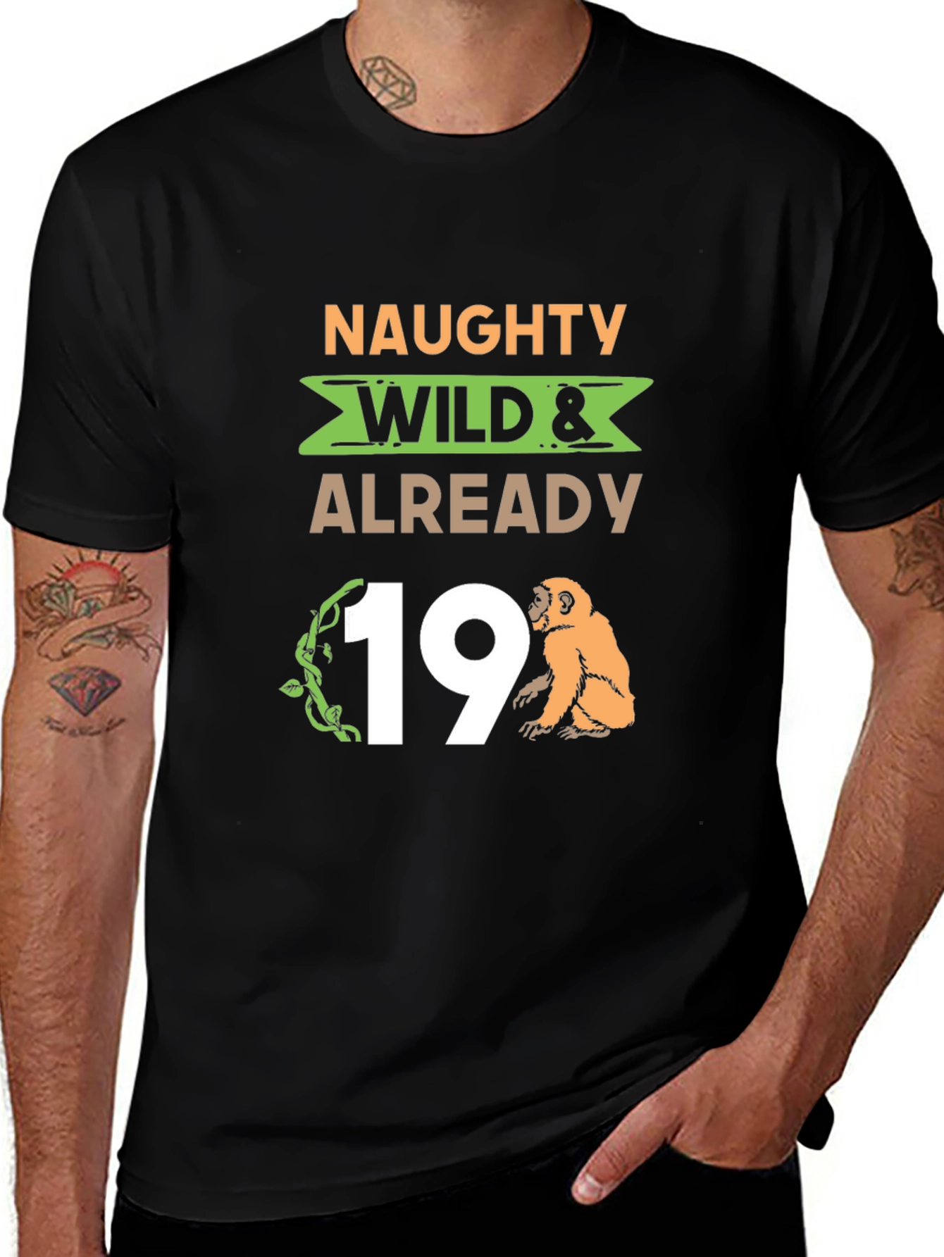 Variant 13 of Naughty Wild & Already 19 T-Shirt