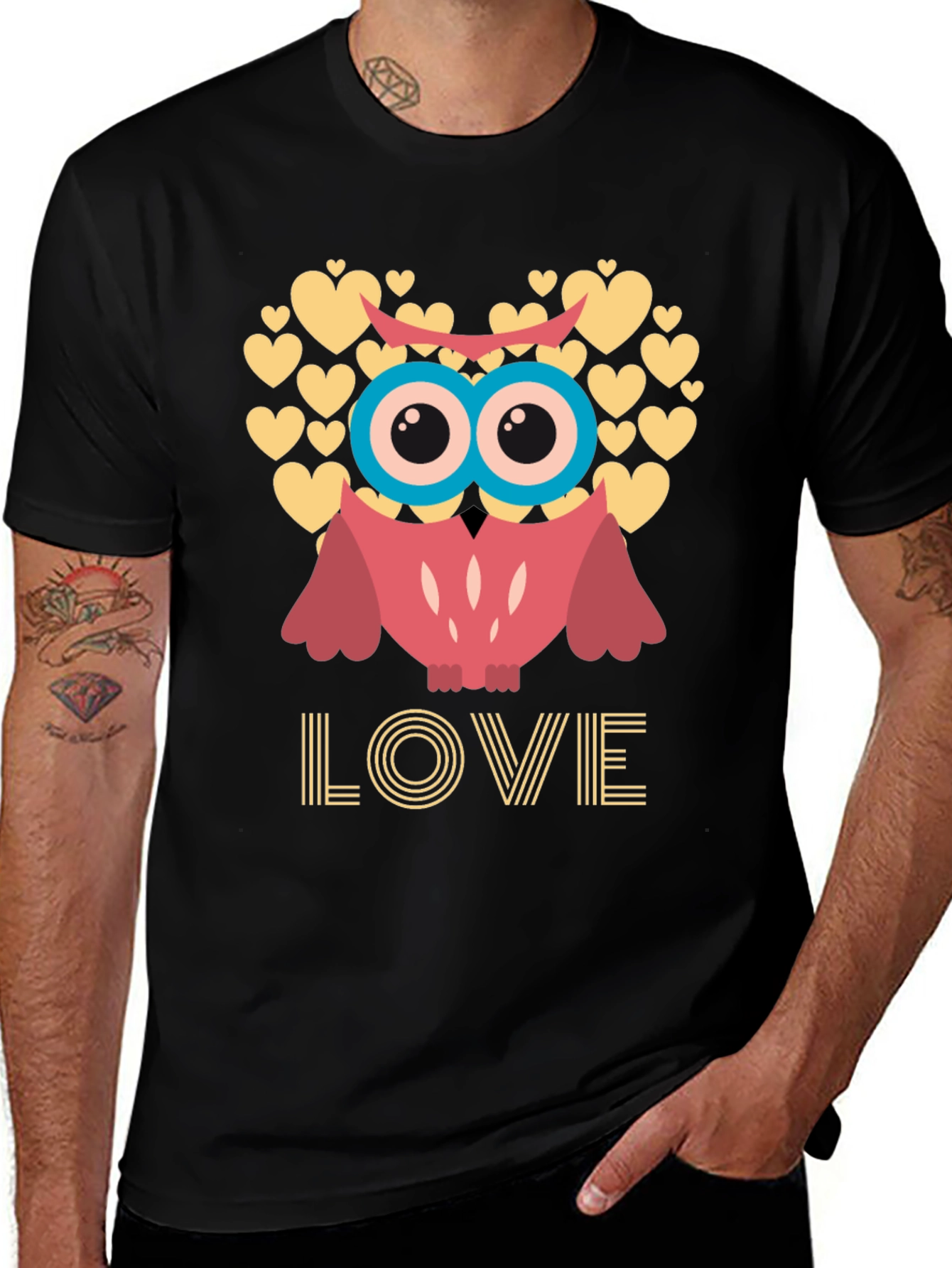 Variant 2 of Owl Love T-Shirt: Cute & Stylish Valentine's Day Tee