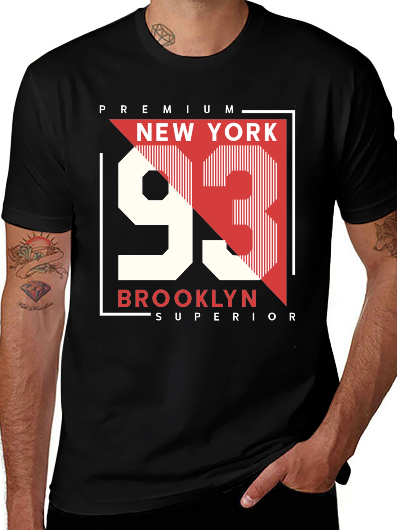 New York Brooklyn 93 Premium Graphic T-Shirt