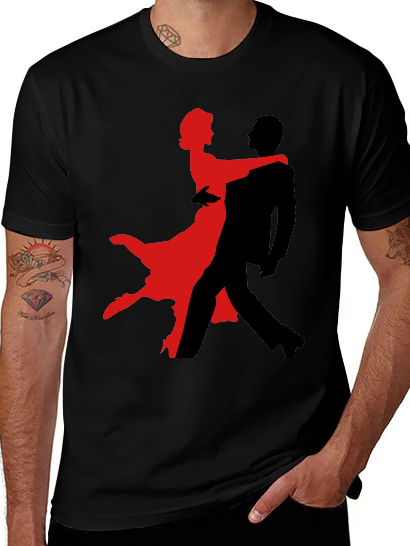 Dance Silhouette Black T-Shirt