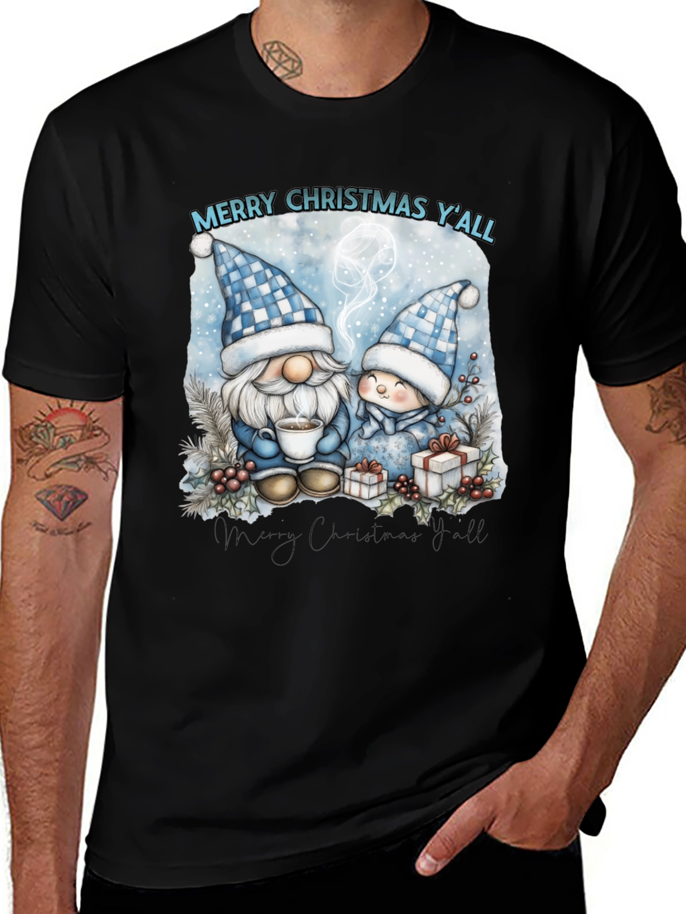 Merry Christmas Y'all Gnome T-Shirt