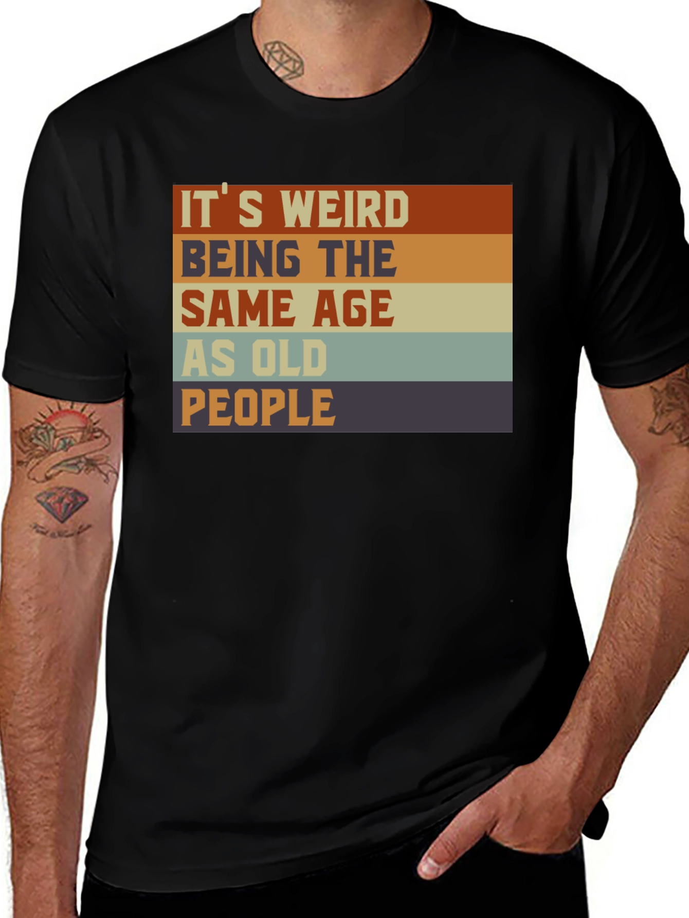 Variant 26 of It's Weird Being The Same Age As Old People Graphic Tee