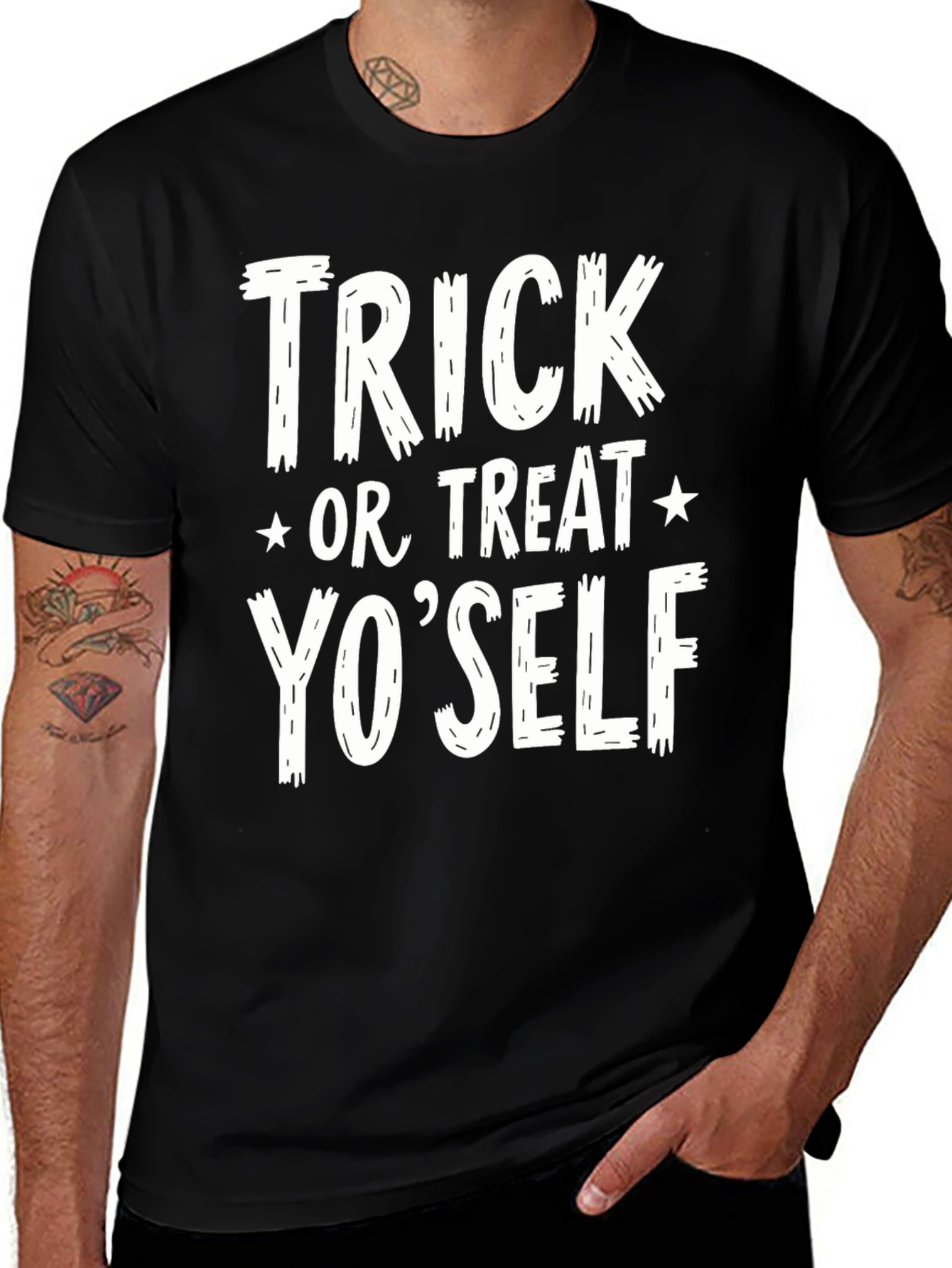 Variant 18 of Trick Or Treat Yo' Self Graphic Tee