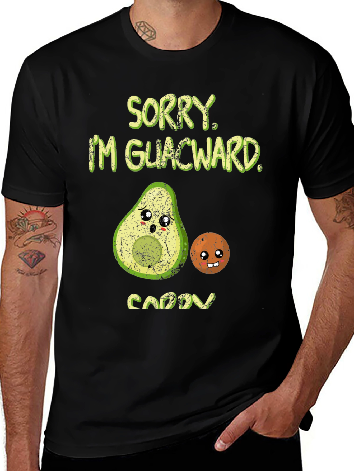 Variant 8 of Sorry I'm Guacward Avocado T-Shirt