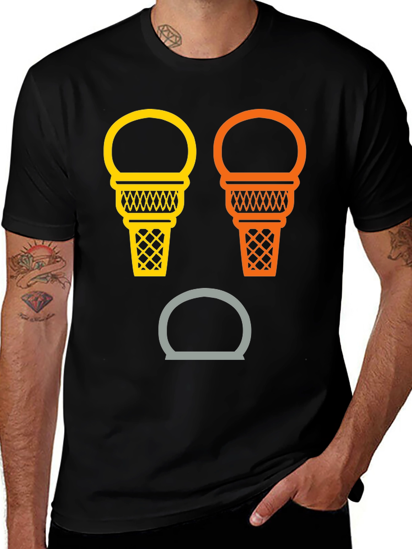 Variant 11 of Ice Cream Graphic Tee - Novelty Design