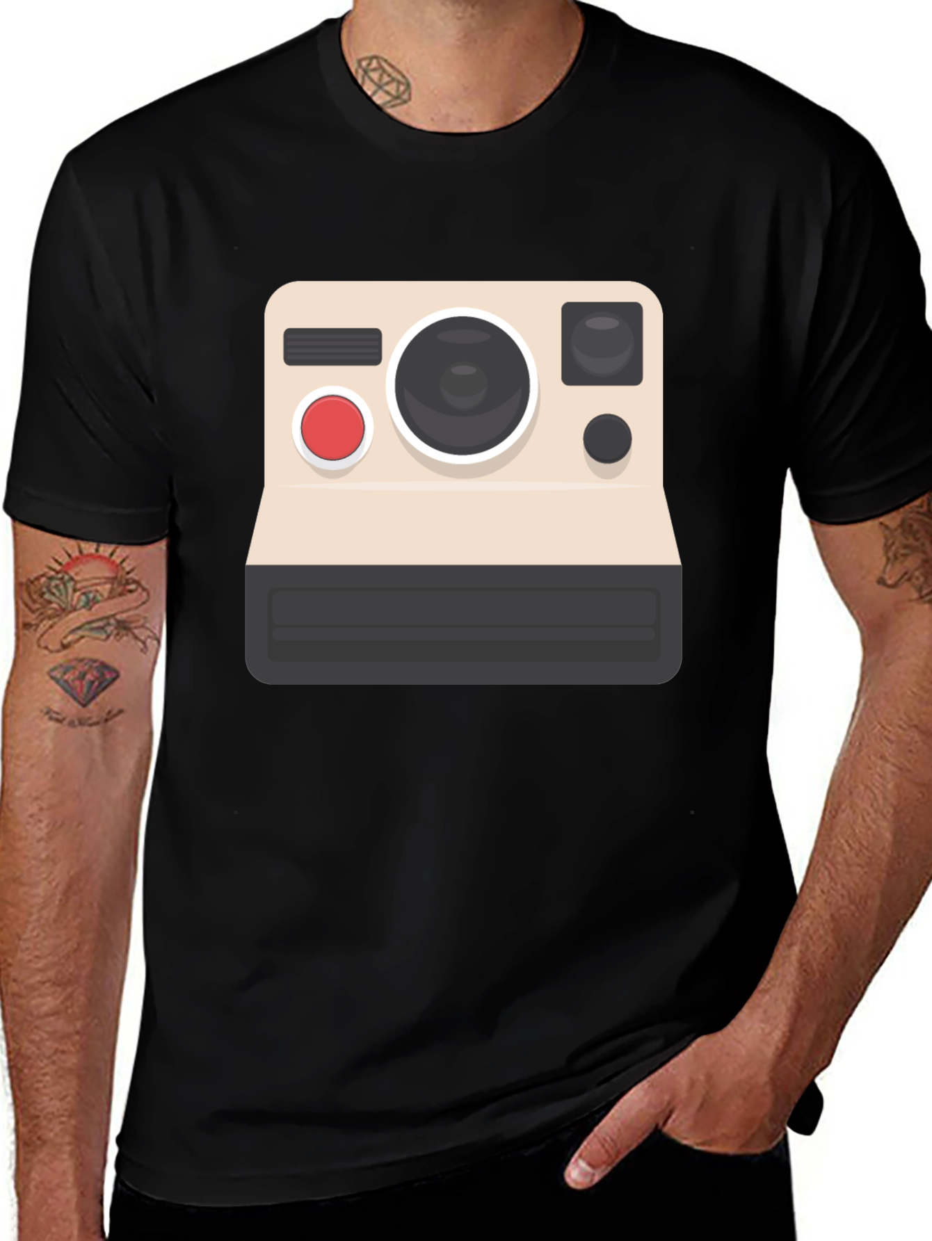 Variant 2 of Vintage Camera Graphic Tee - Classic Style