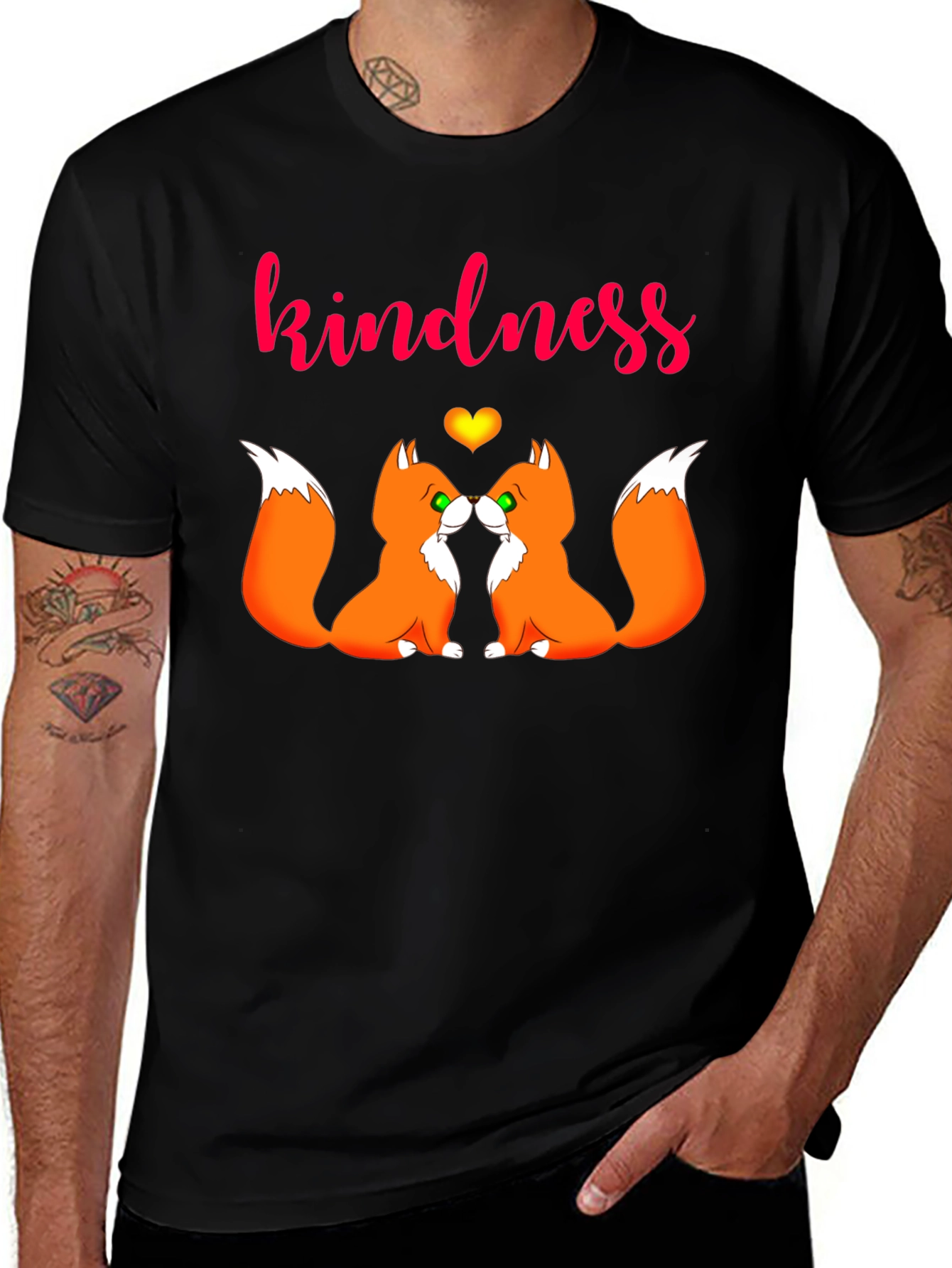 Variant 11 of Kindness Foxes Graphic Tee