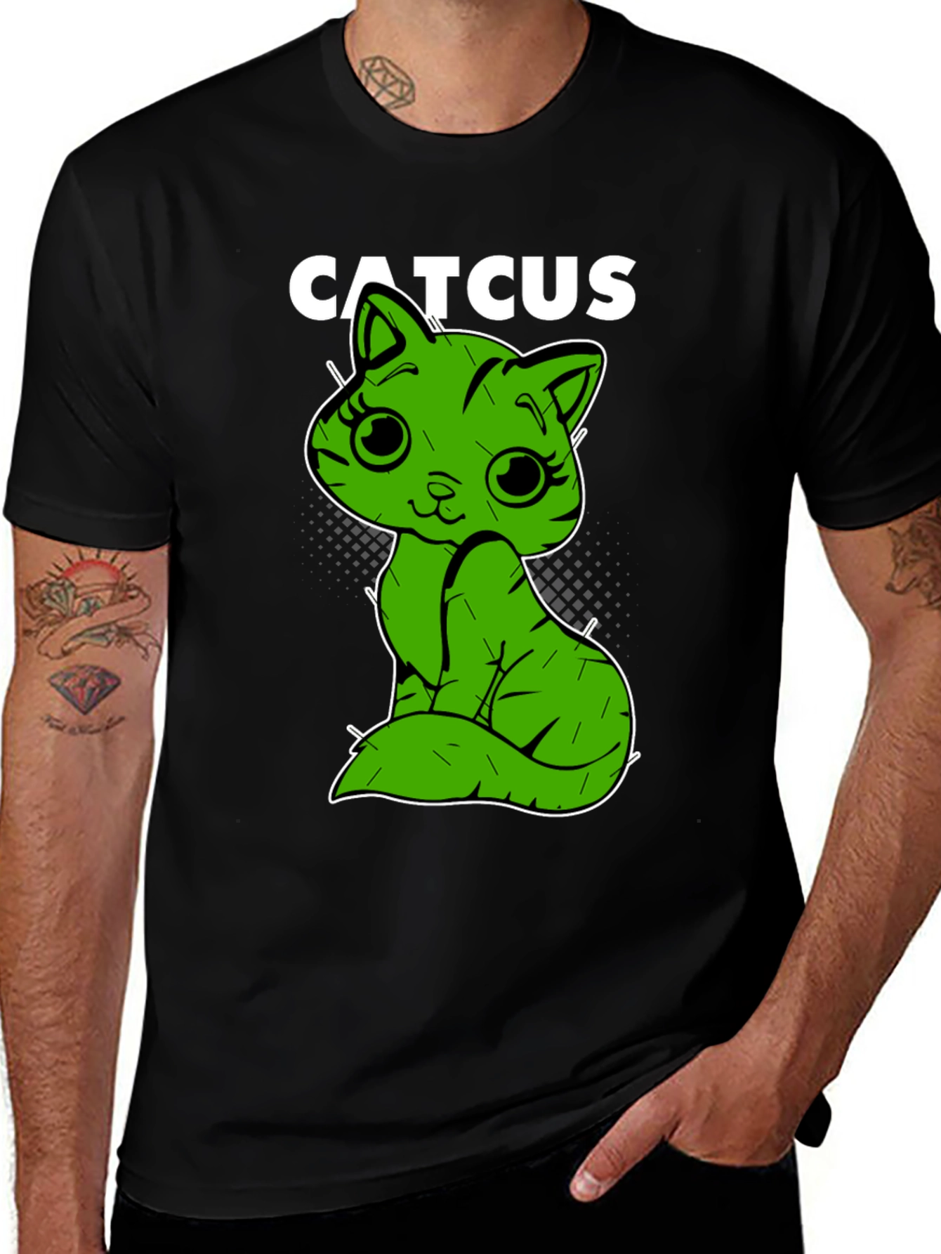 Catcus T-Shirt - Cute Cactus Cat Tee