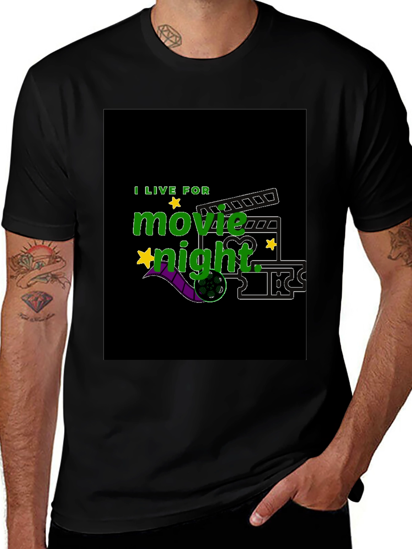 Movie Night T-Shirt - Film Fan Apparel