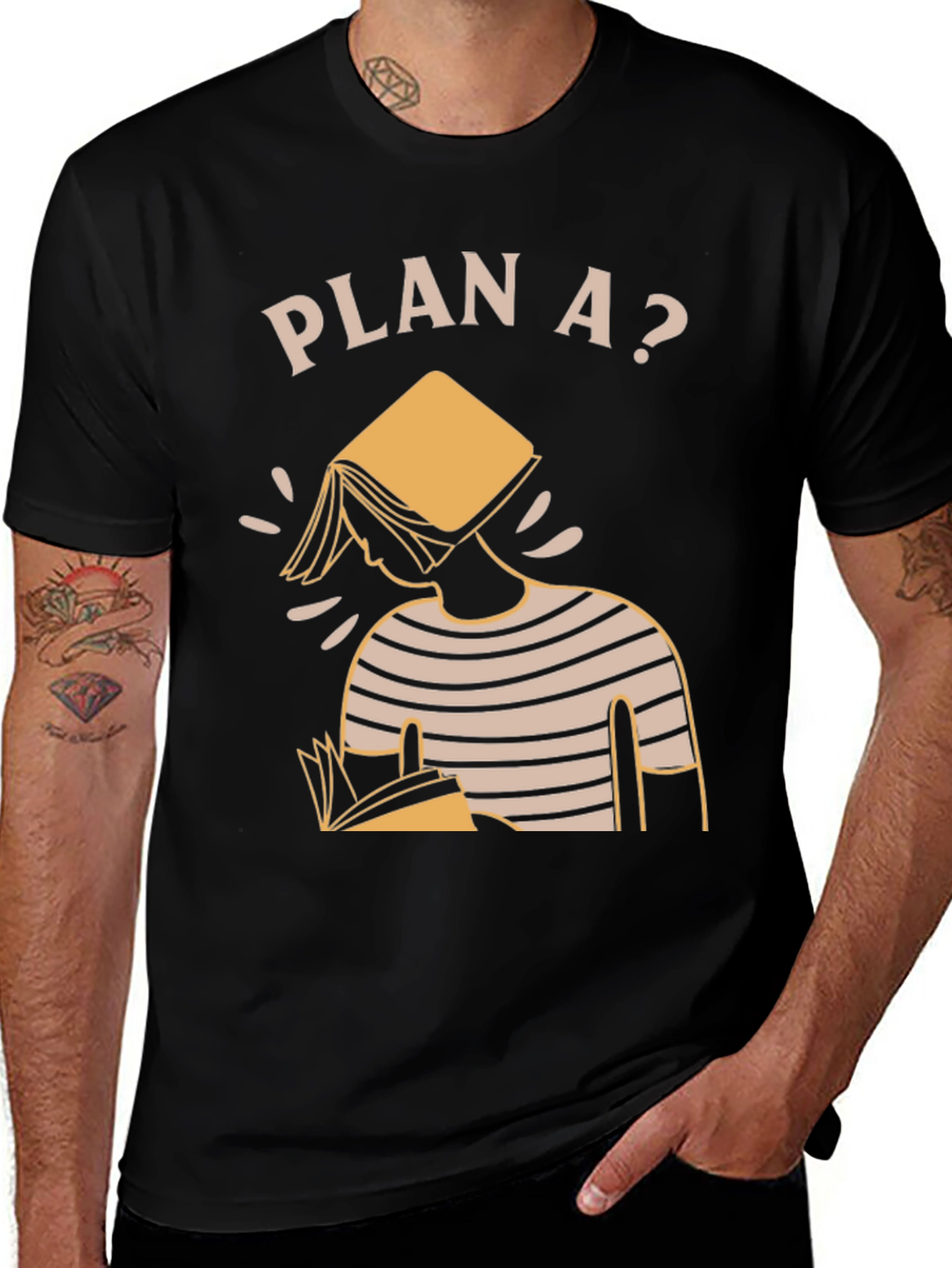 Variant 17 of Plan A? T-Shirt - Book Lover Design
