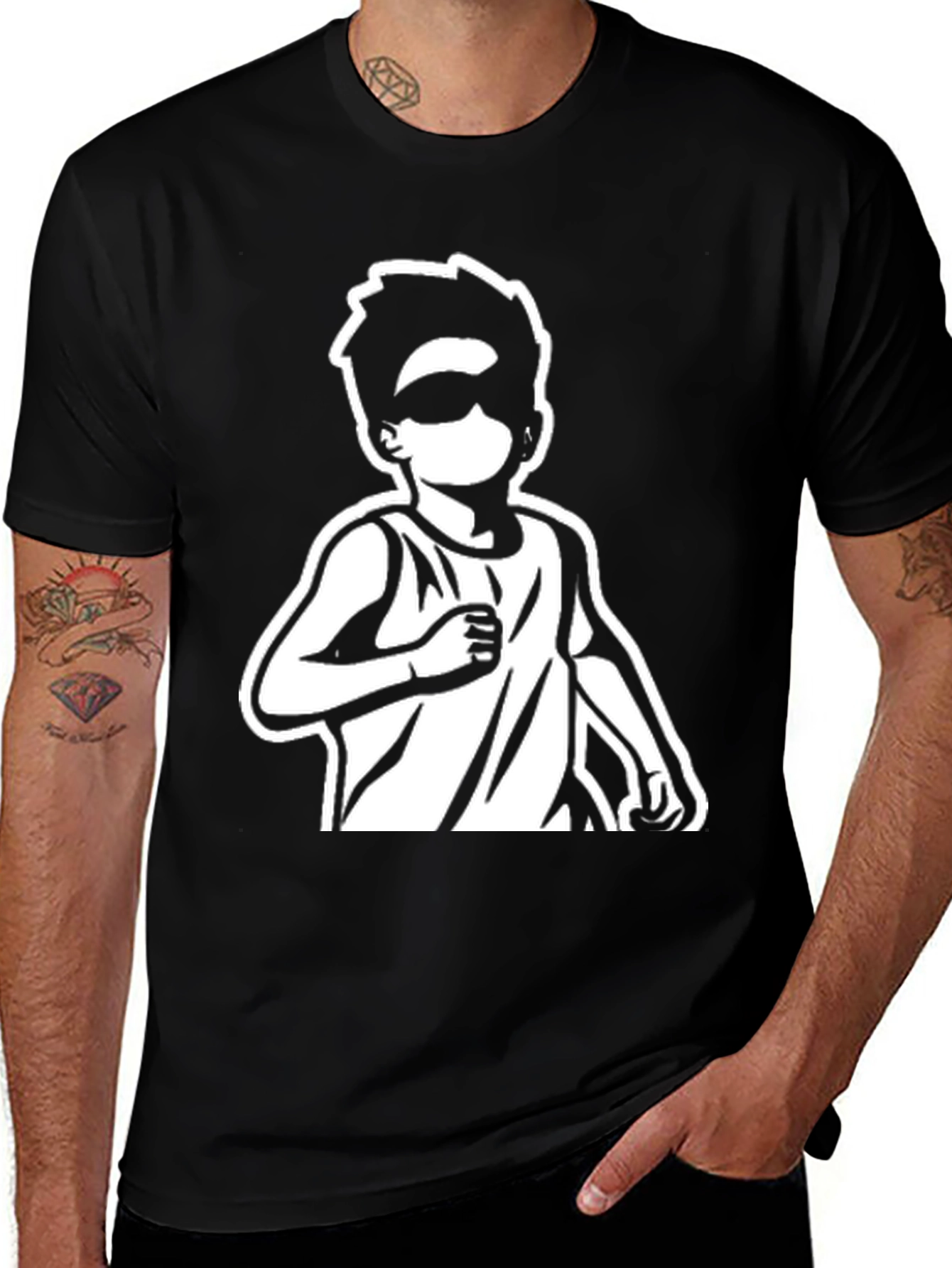 Cool Kid Graphic Tee - Black