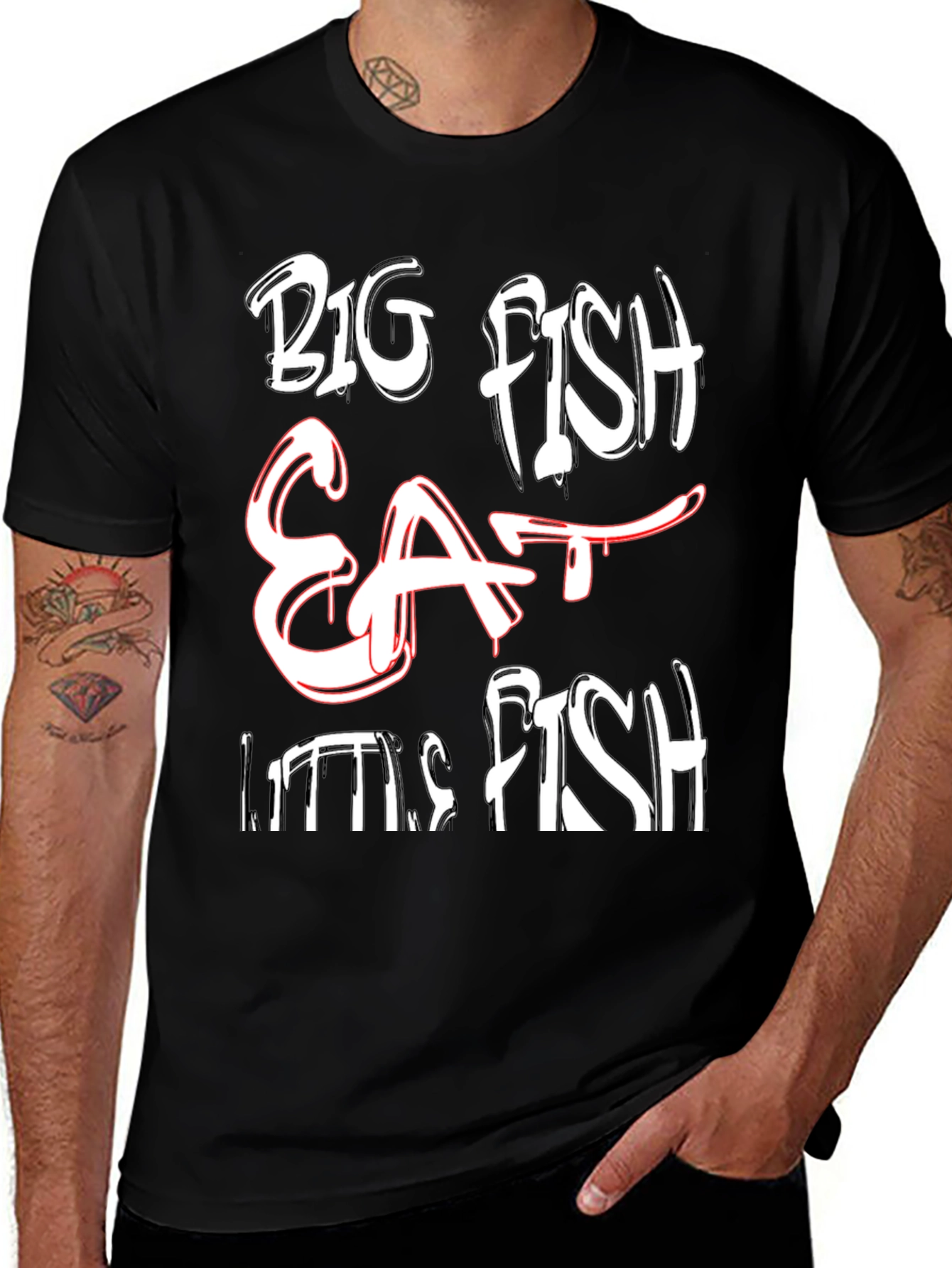Variant 28 of Big Fish Eat Little Fish T-Shirt
