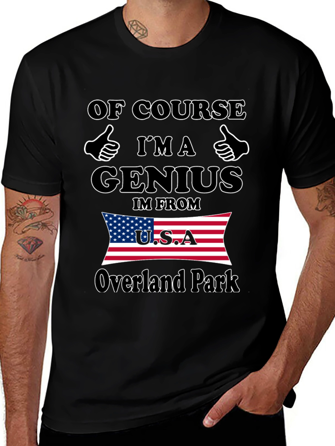 Variant 16 of Genius From Overland Park USA T-Shirt