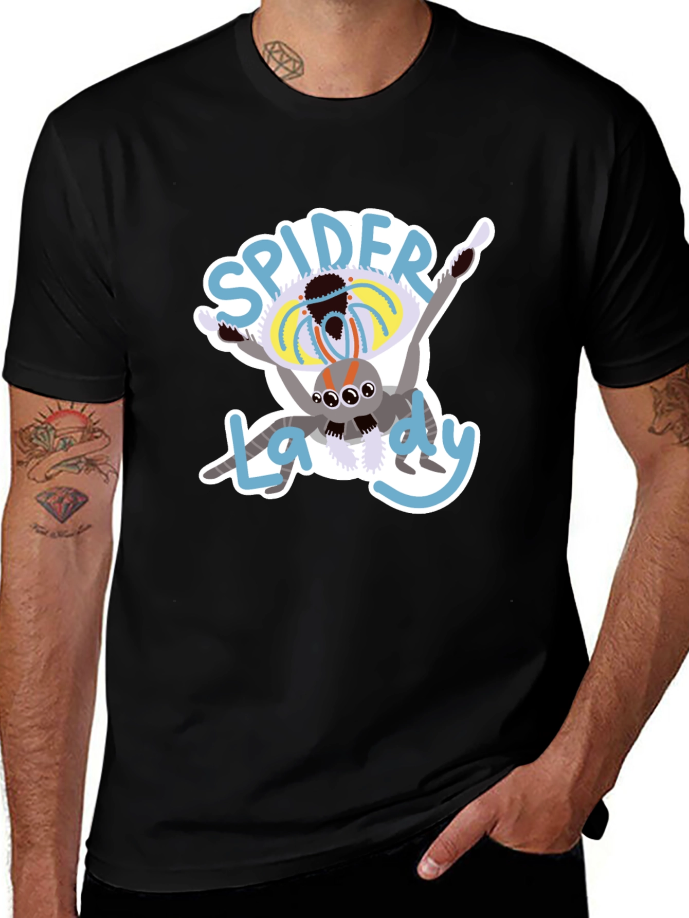 Variant 17 of Spider Lady T-Shirt - Fun Graphic Tee