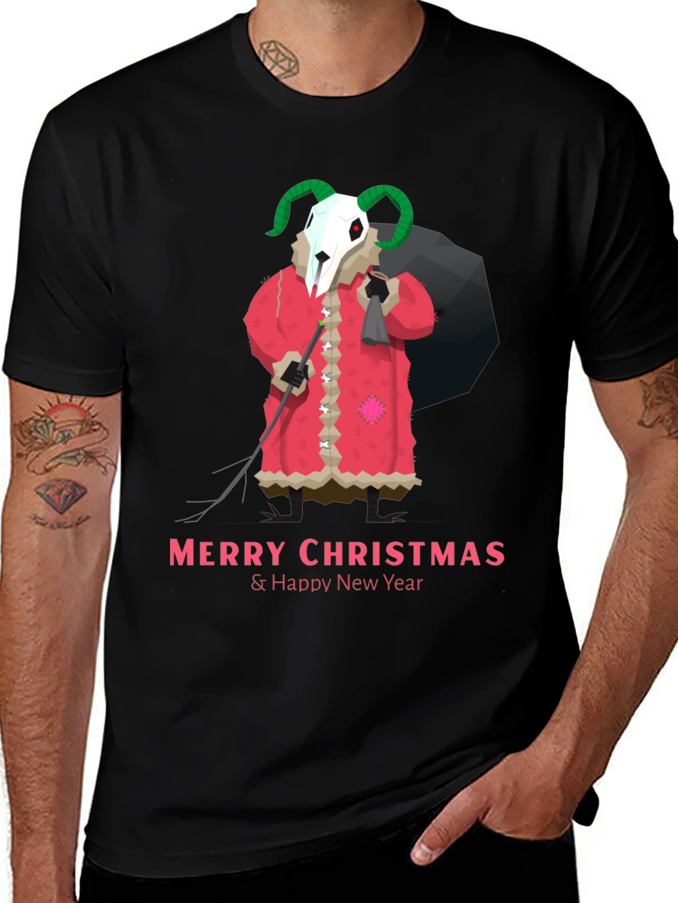 Krampus Christmas T-Shirt: Merry & Twisted Holiday Style!