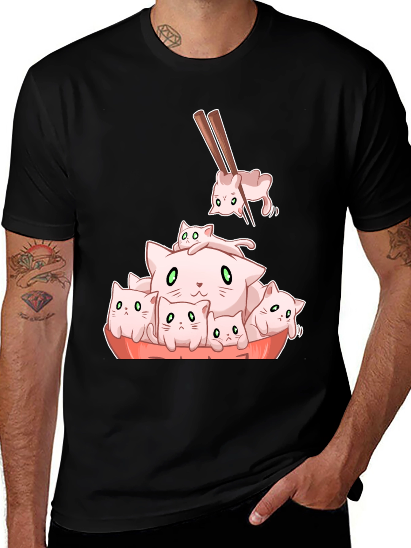 Variant 27 of Sushi Cat T-Shirt - Cute Kitten Design