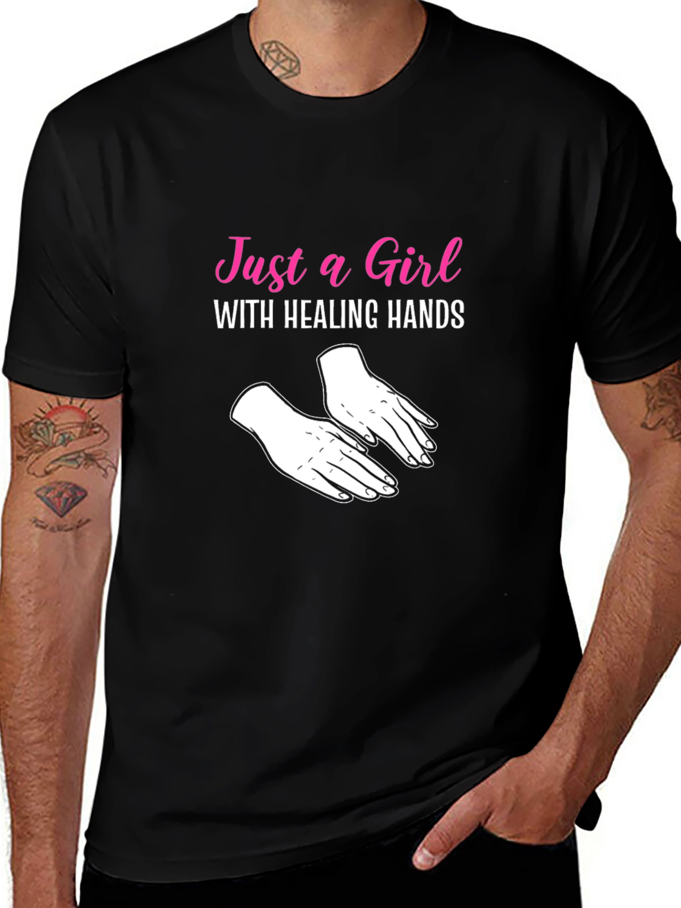 Healing Hands Graphic Tee - Just a Girl