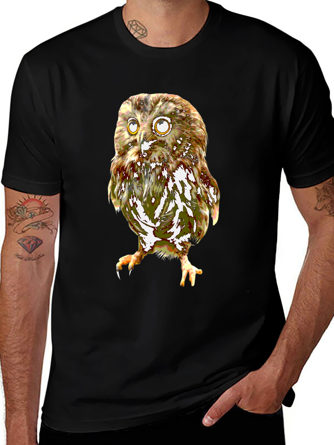 Variant 4 of Owl Graphic T-Shirt - Unique Animal Print
