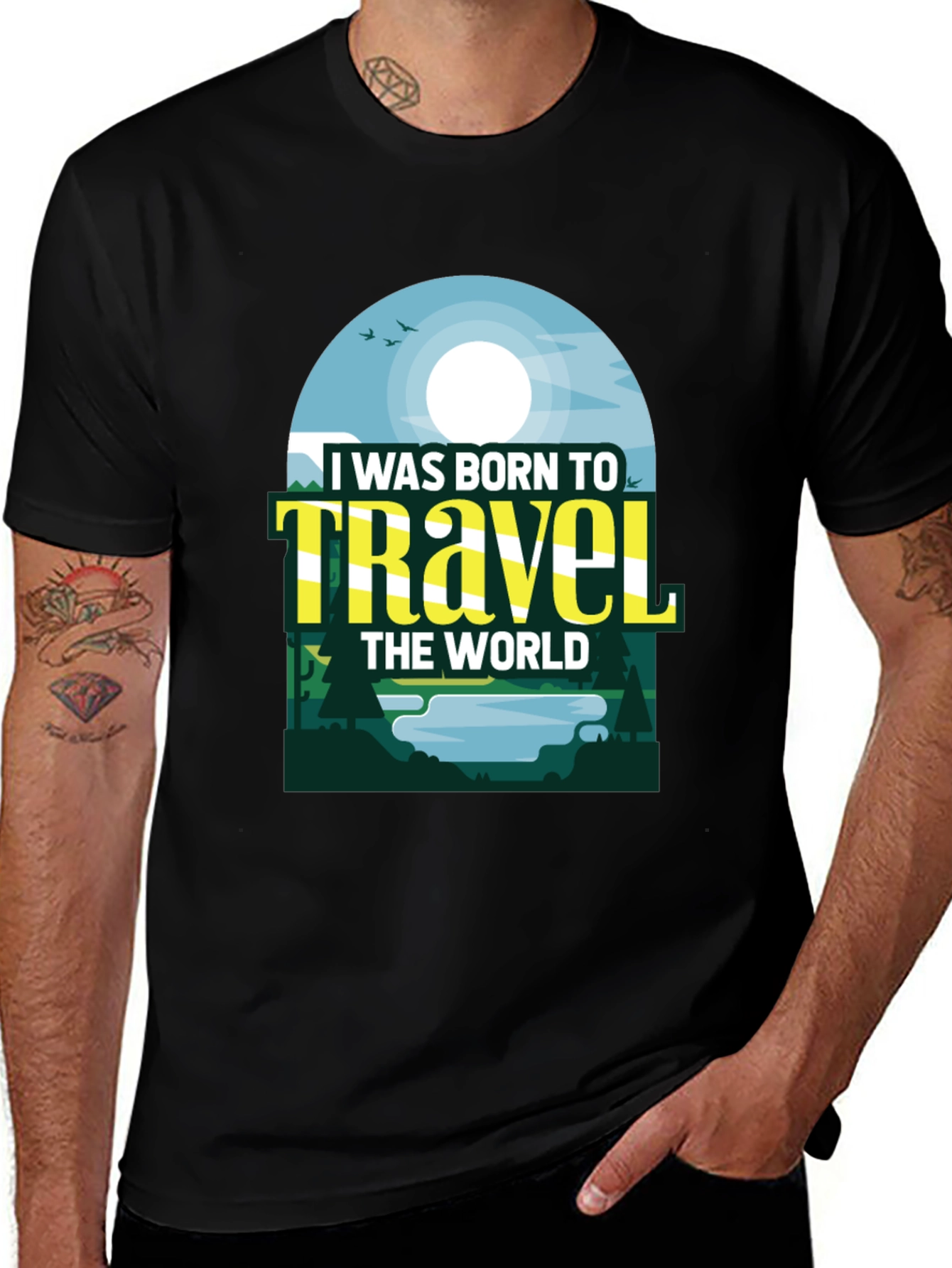 Variant 3 of Travel The World Graphic Tee