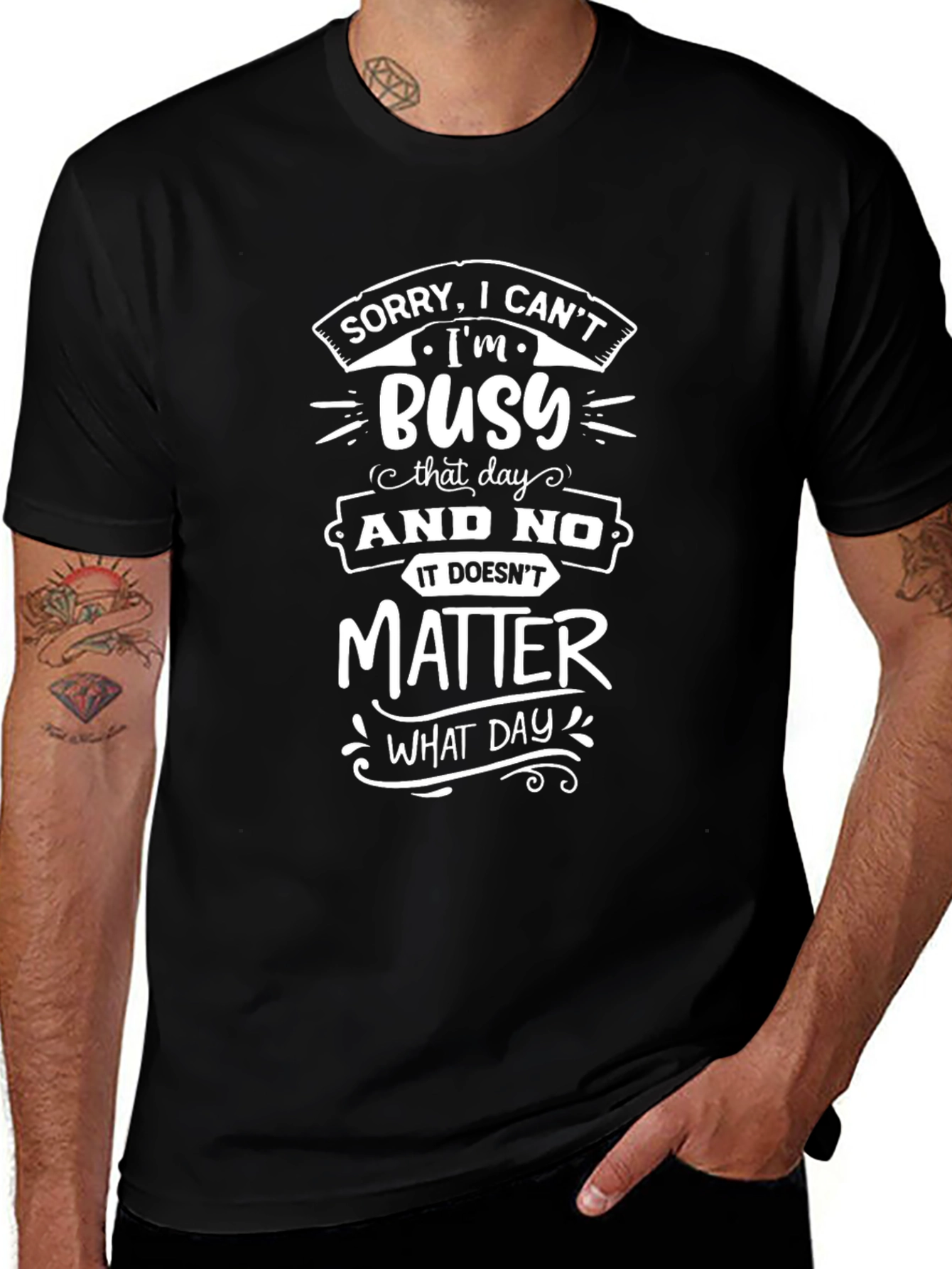 Variant 2 of Busy Graphic T-Shirt - Funny Sarcastic Tee