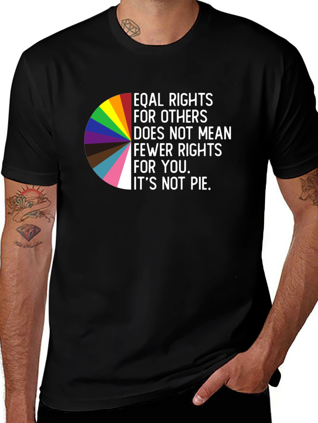 Variant 24 of Equality Rights Graphic Tee - Black