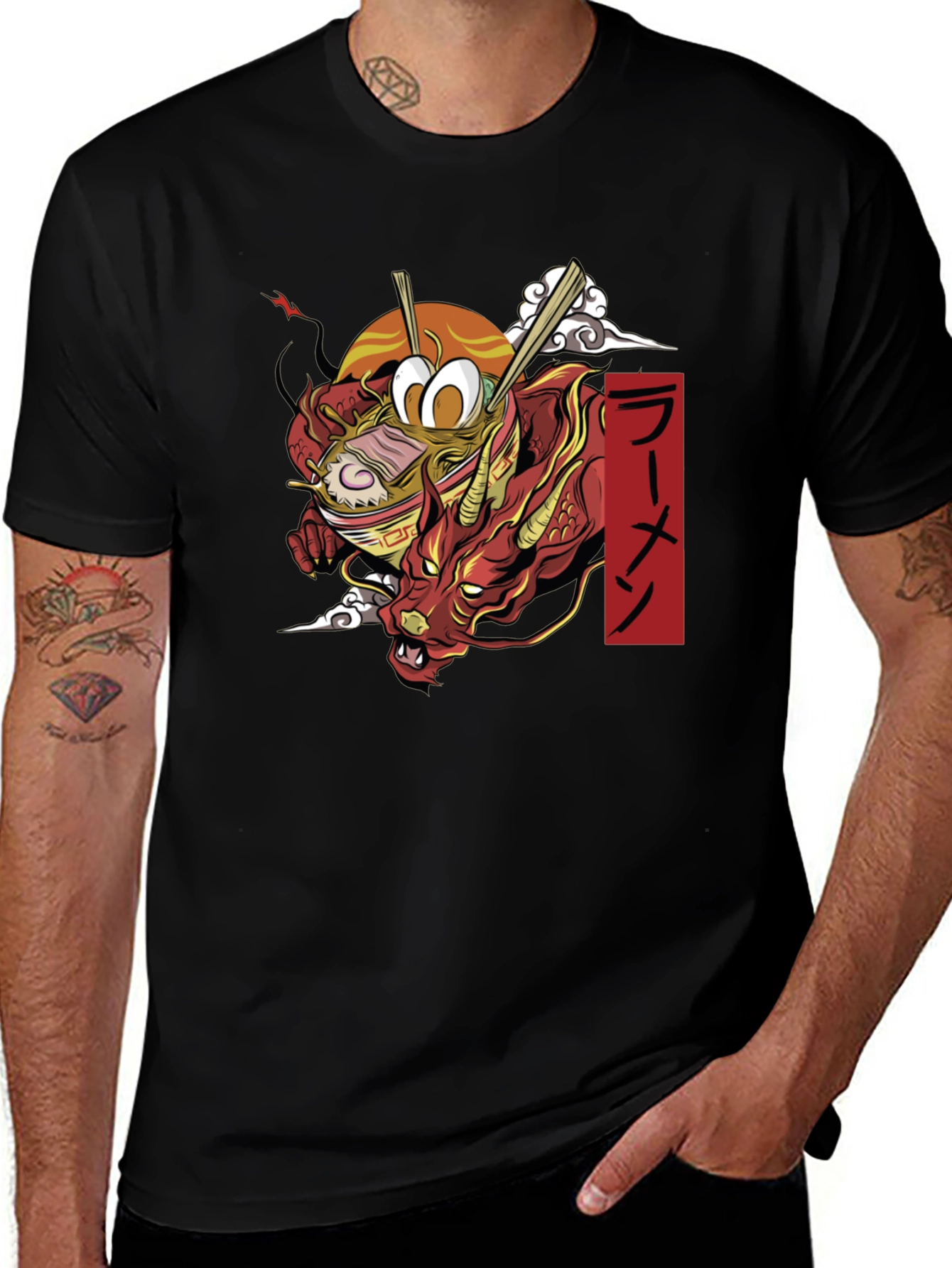 Dragon Ramen T-Shirt - Unique Graphic Tee