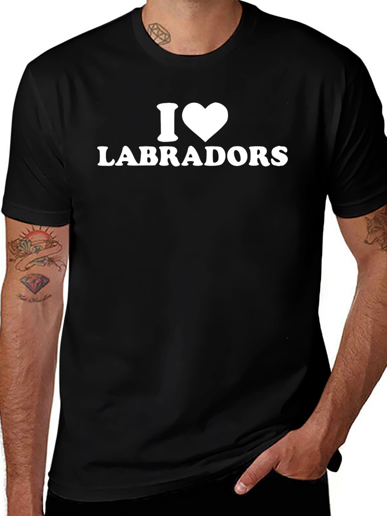 Variant 11 of I Heart Labradors T-Shirt, Dog Lover Tee