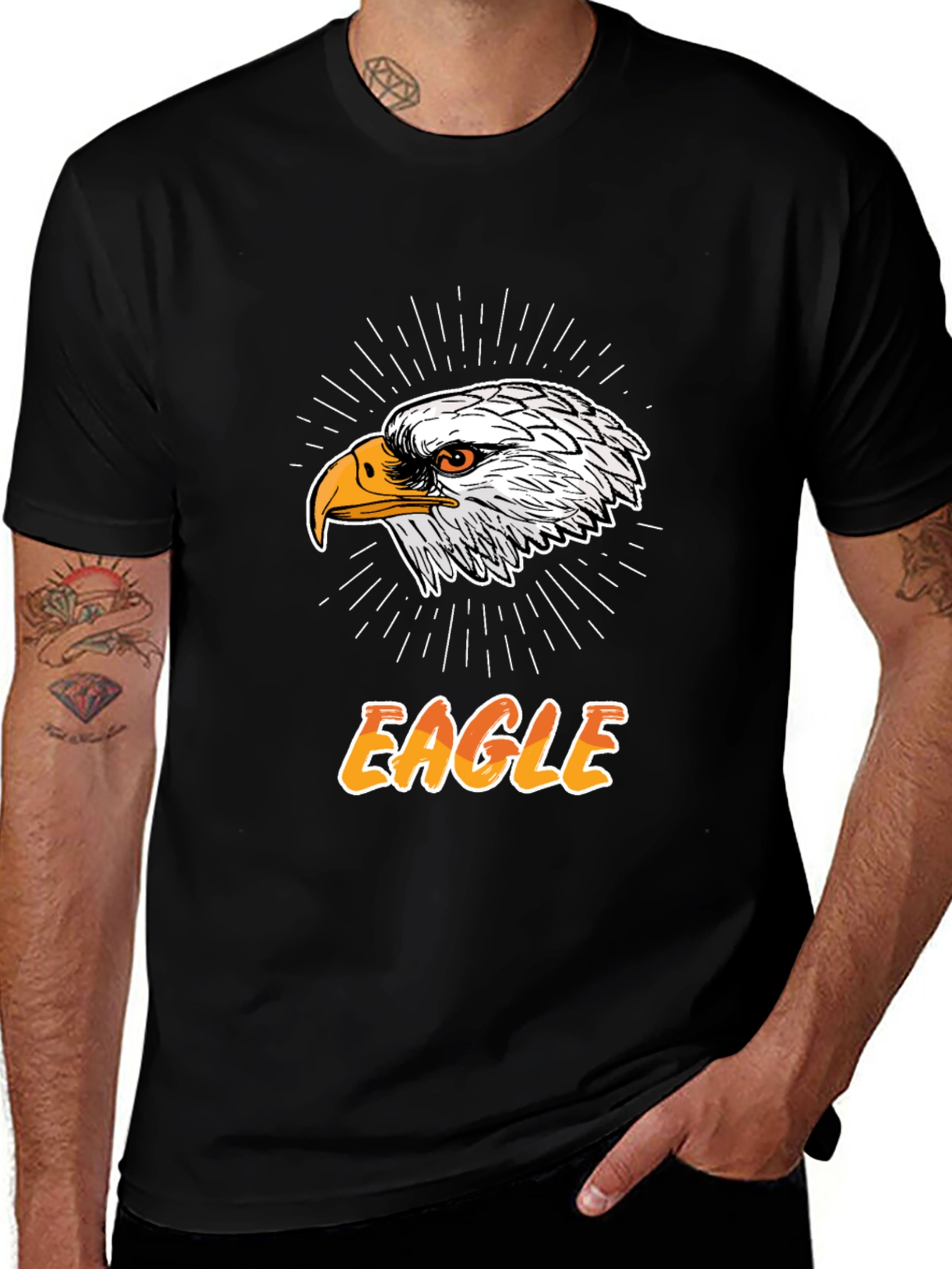 Variant 22 of Eagle Graphic Tee - Bold and Patriotic Style