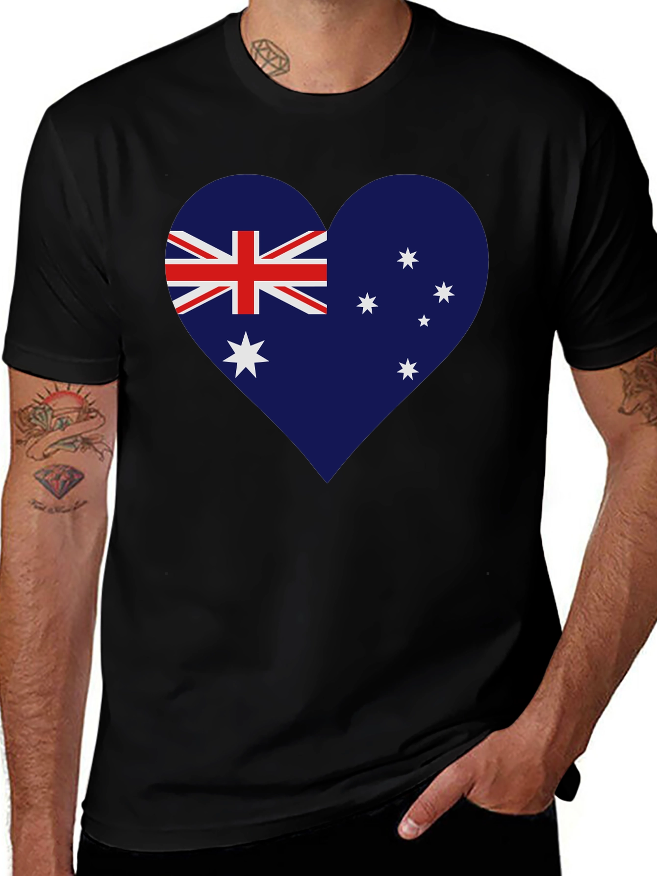 Australian Flag Heart T-Shirt