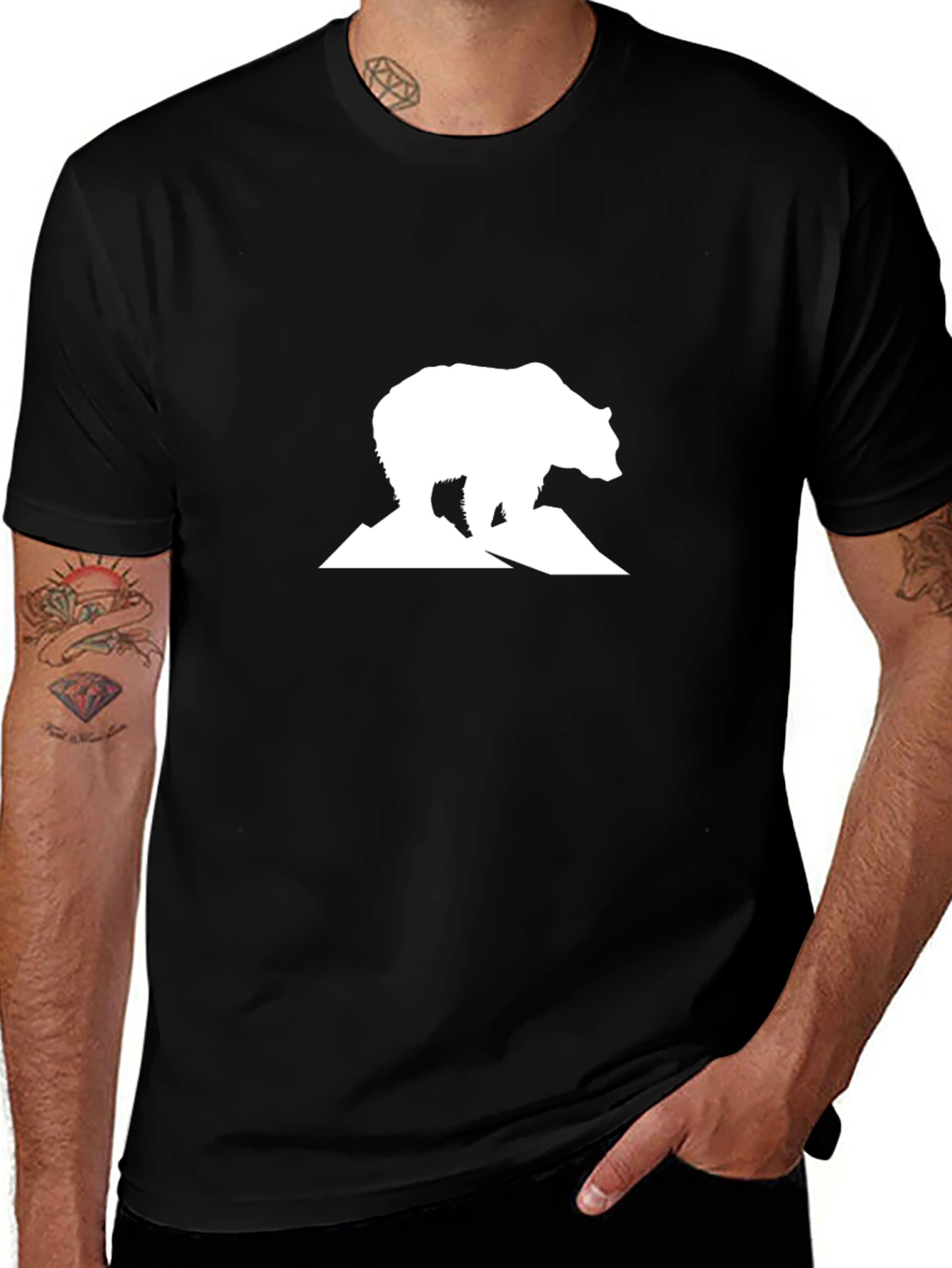 Variant 30 of Bear Mountain Graphic Tee - Black