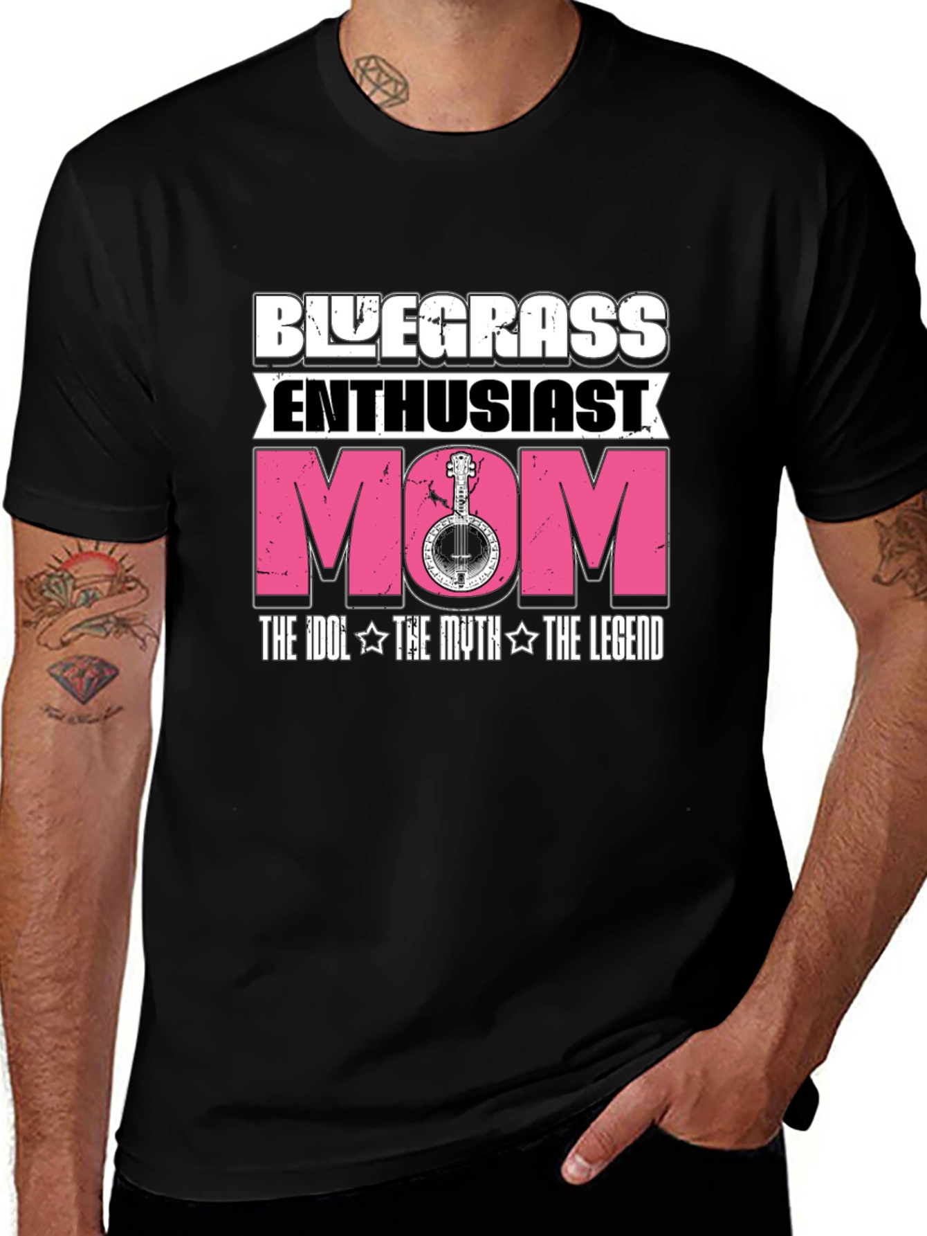 Bluegrass Enthusiast Mom T-Shirt