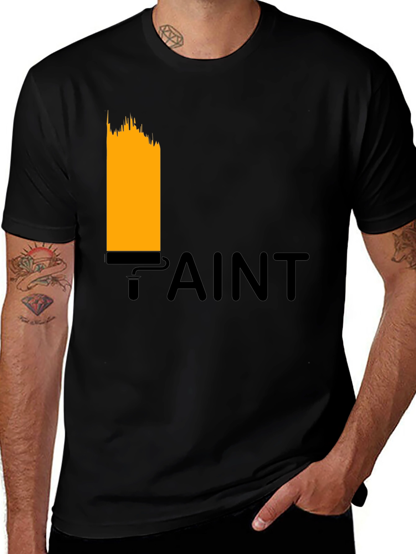 Variant 2 of Paint Roller T-Shirt - Artistic Graphic Tee
