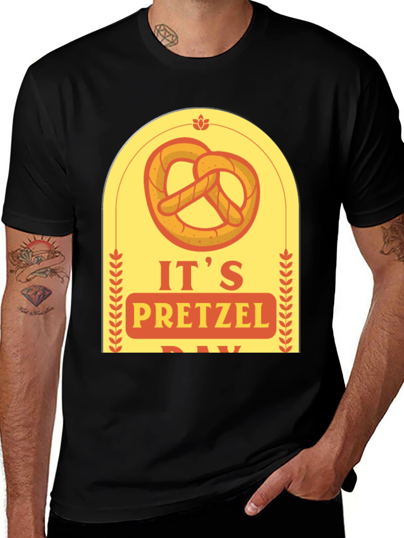 Variant 26 of It's Pretzel Day T-Shirt
