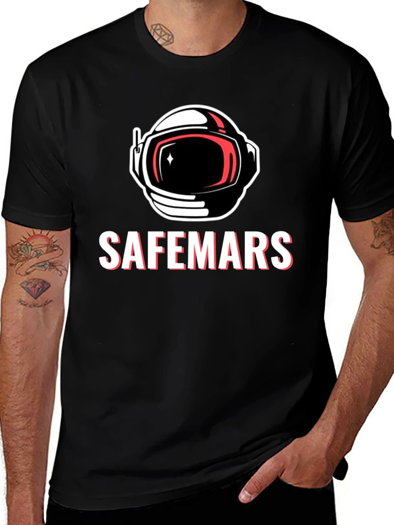 SafeMars Astronaut Graphic T-Shirt