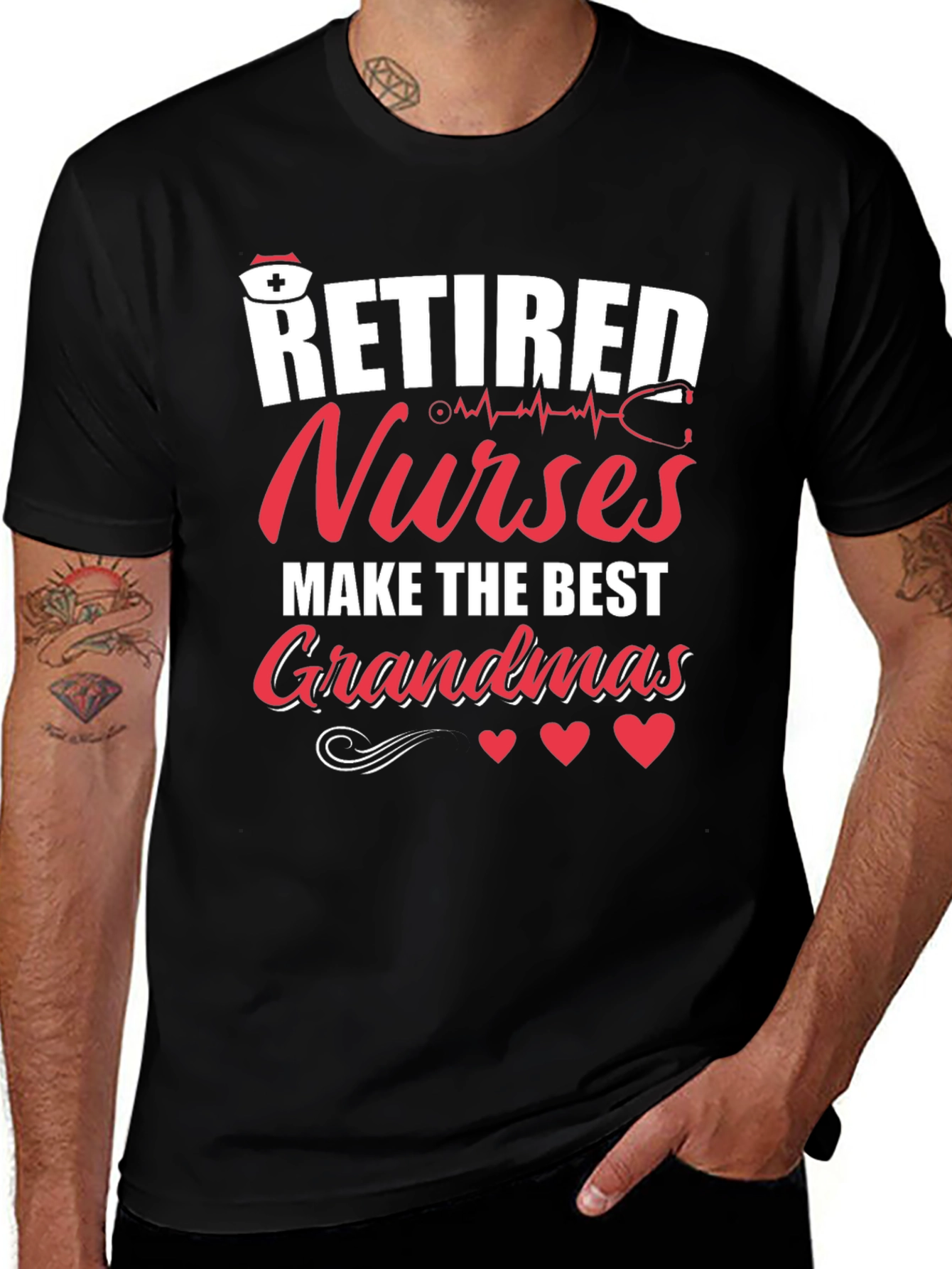 Variant 27 of Retired Nurse Grandmas T-Shirt