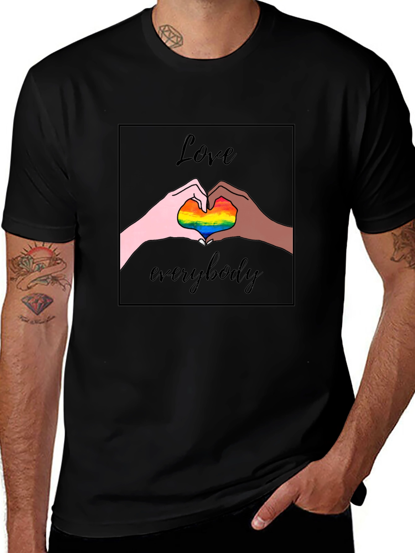 Variant 6 of Love Everybody Graphic Tee - Pride