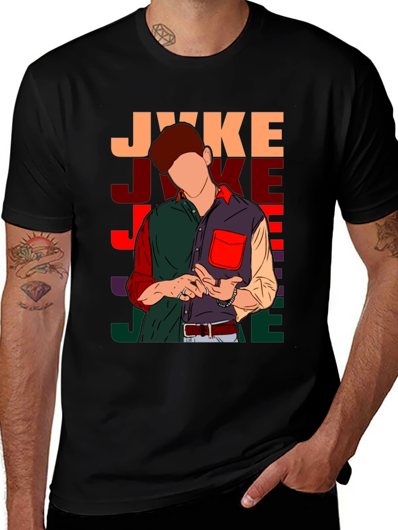 Variant 28 of JYKE Graphic Tee - Modern Retro Style