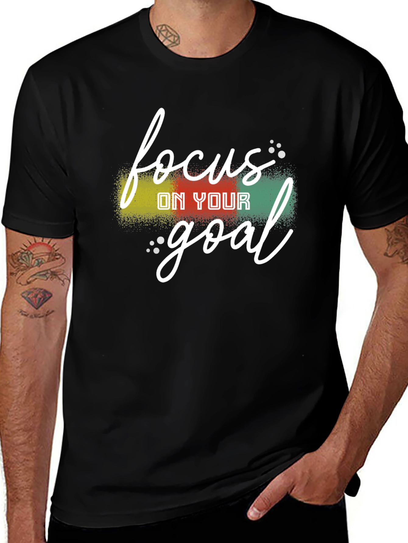 Variant 10 of Focus On Your Goal T-Shirt - Motivational Tee