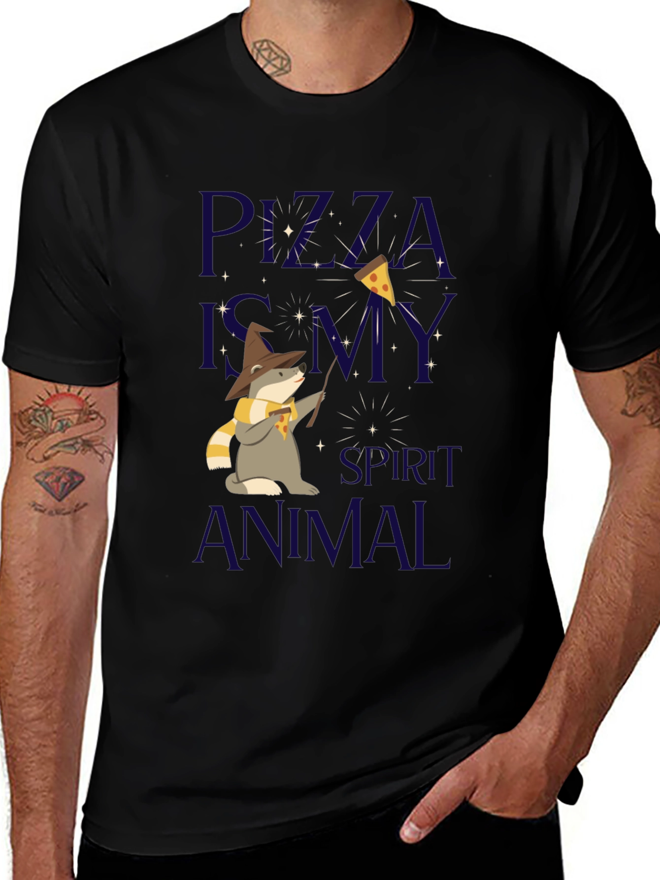 Pizza Wizard Spirit Animal T-Shirt