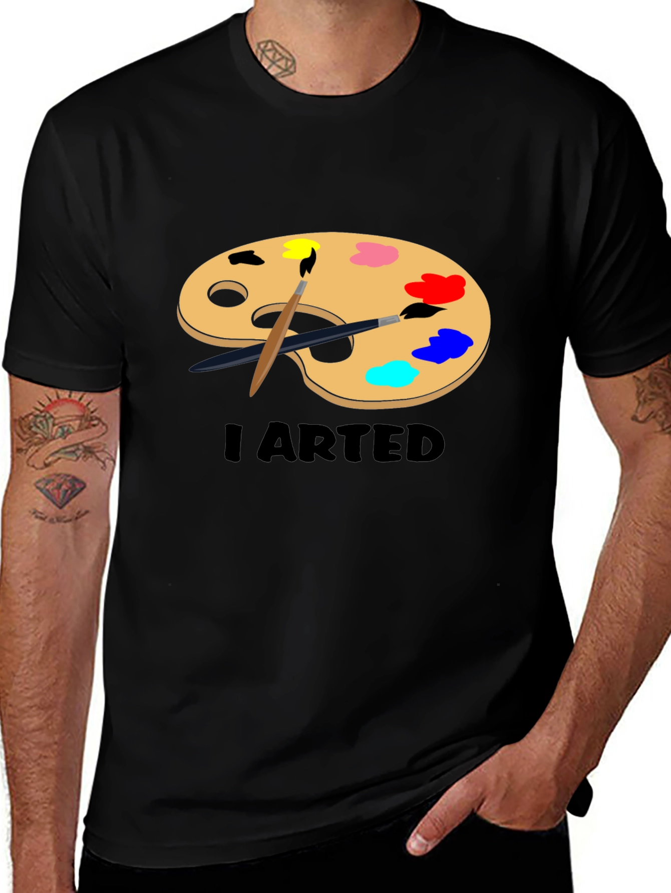 I Arted T-Shirt - Painter's Palette Design