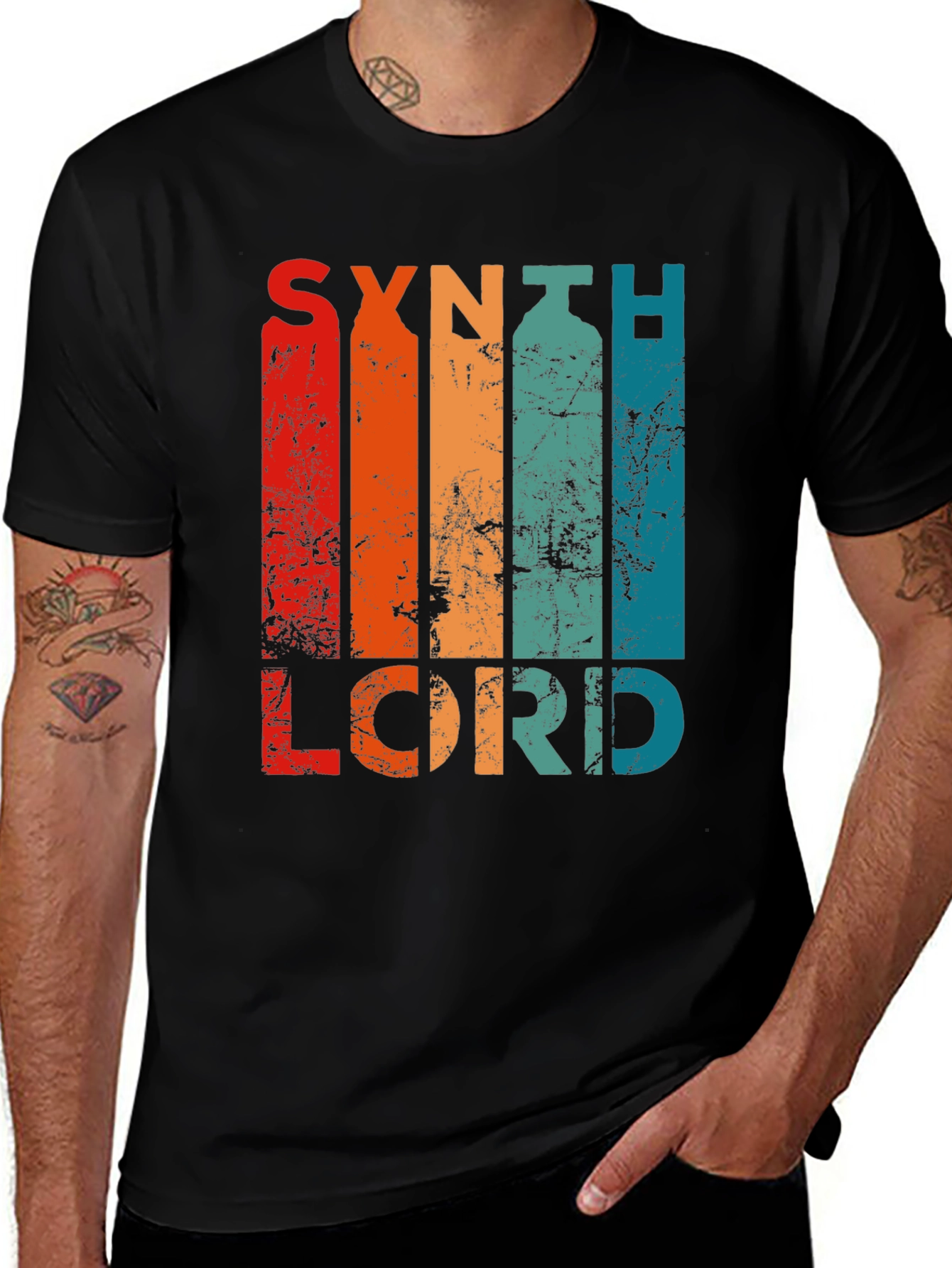 Variant 30 of Synth Lord Retro T-Shirt, Vintage Style